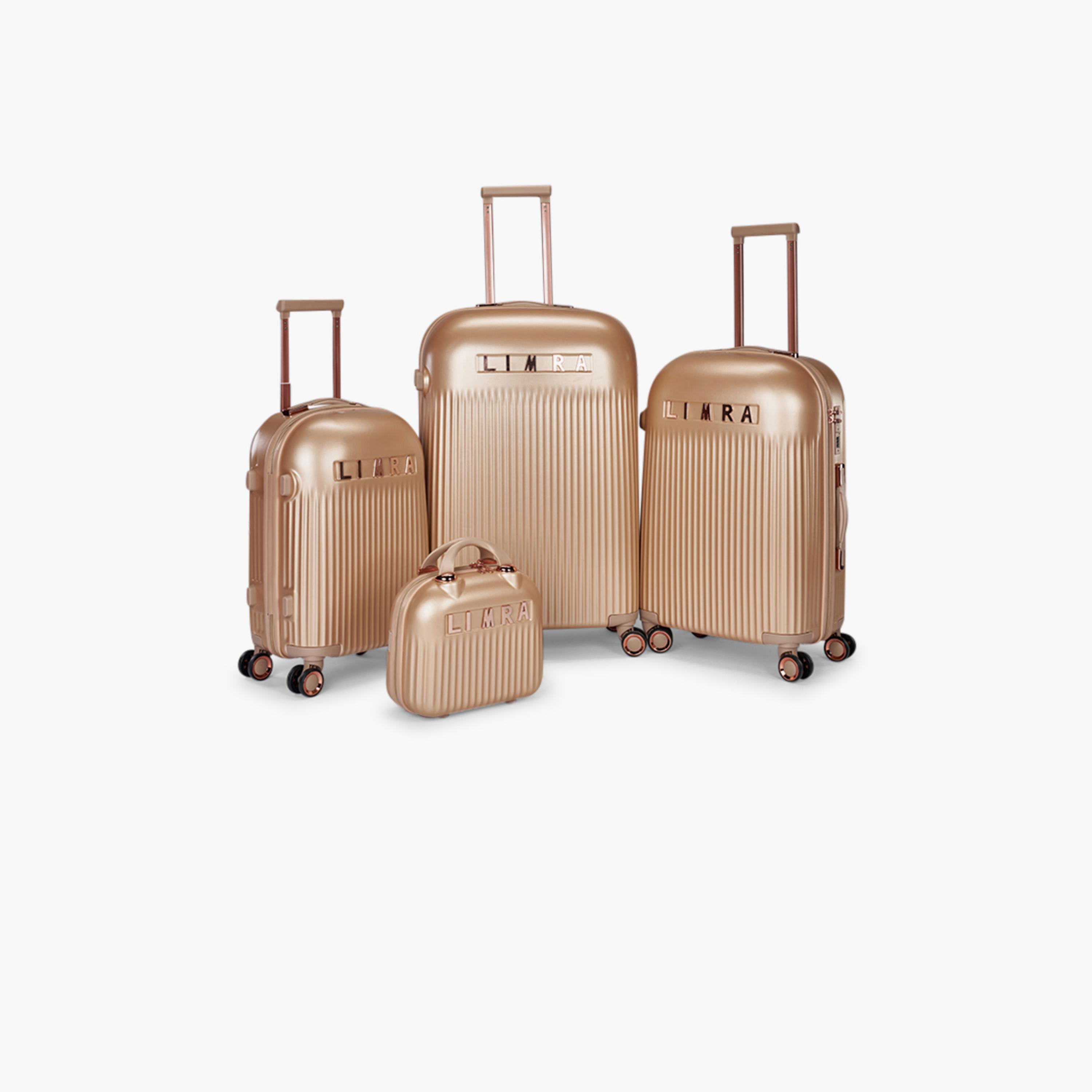 Limra Premium Set of 4 ABS Hard-Sided 4-Wheeler Spinner Trolley Bags with 3-Digit Number Lock-travel-luggagesandbags-luggage-image-1