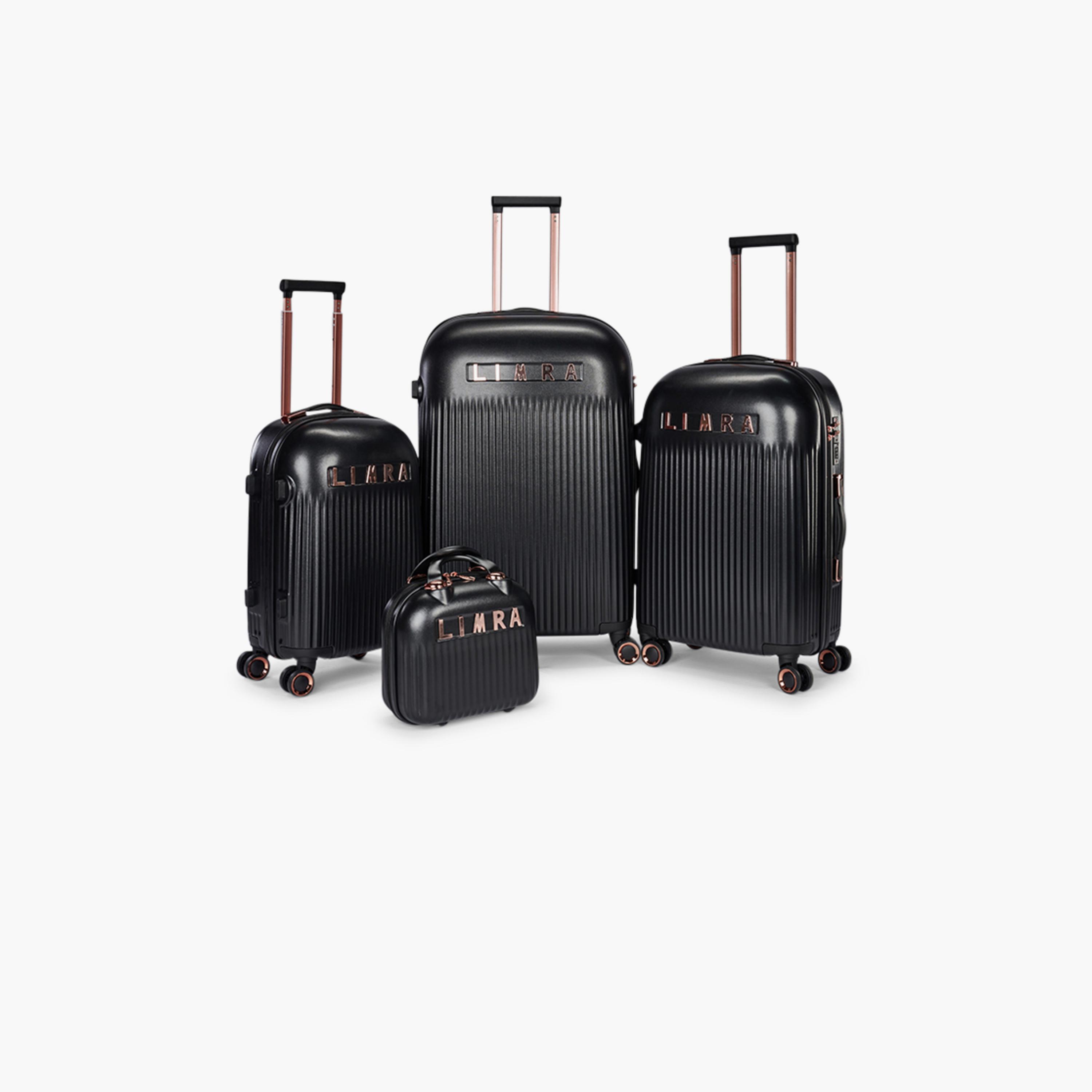 ليمرا - طقم من 4 شنط سفر بأربع عجلات دوارة جوانب صلبة من ABS  وقفل برقم سري مكون من 3 أرقام-travel-luggagesandbags-luggage-image-1