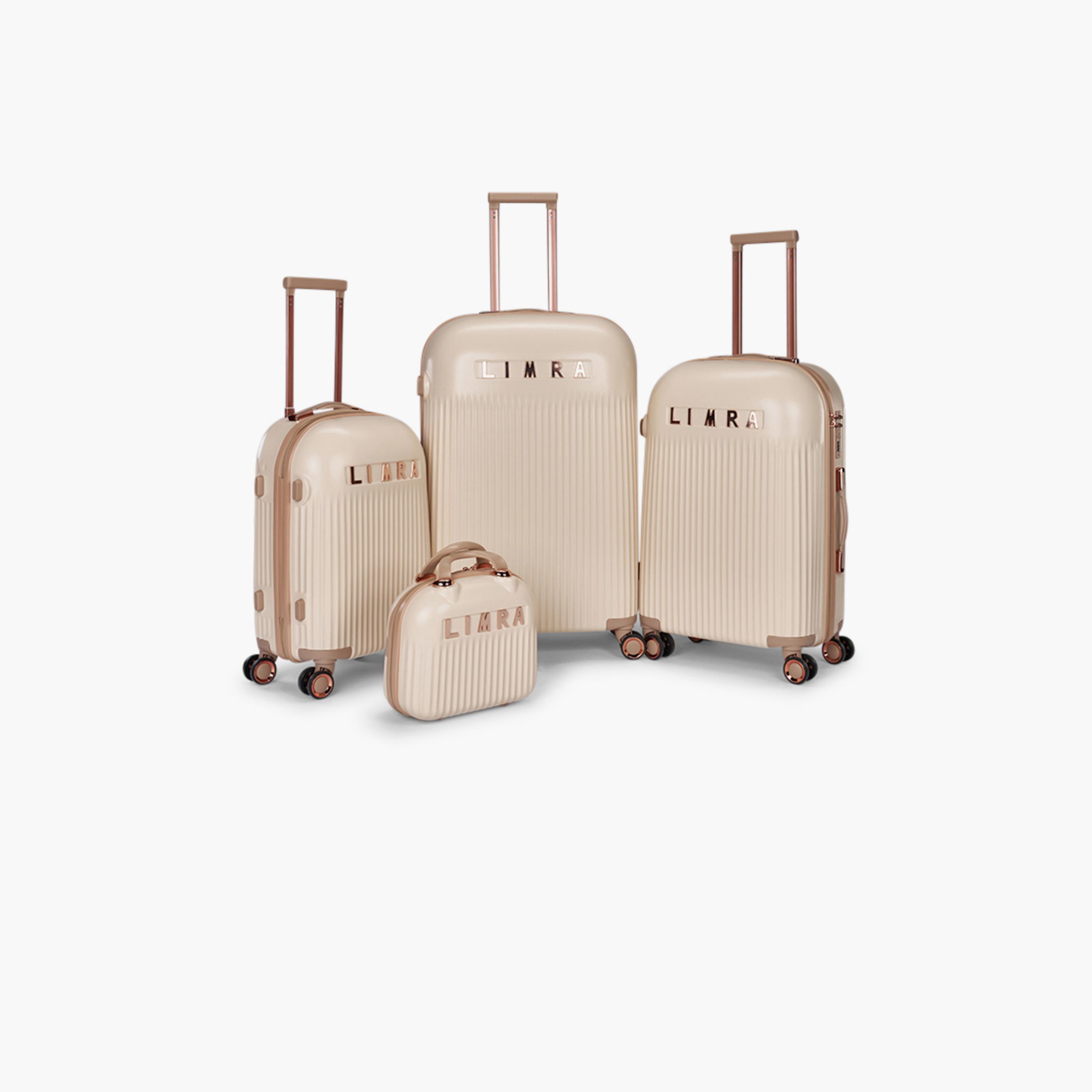 Limra Premium Set of 4 ABS Hard-Sided 4-Wheeler Spinner Trolley Bags with 3-Digit Number Lock-travel-luggagesandbags-luggage-image-1