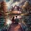 Woodland Romance Canvas Wall Art - 57x100 cm-household-walldecorandmirrors-wallart-image-2