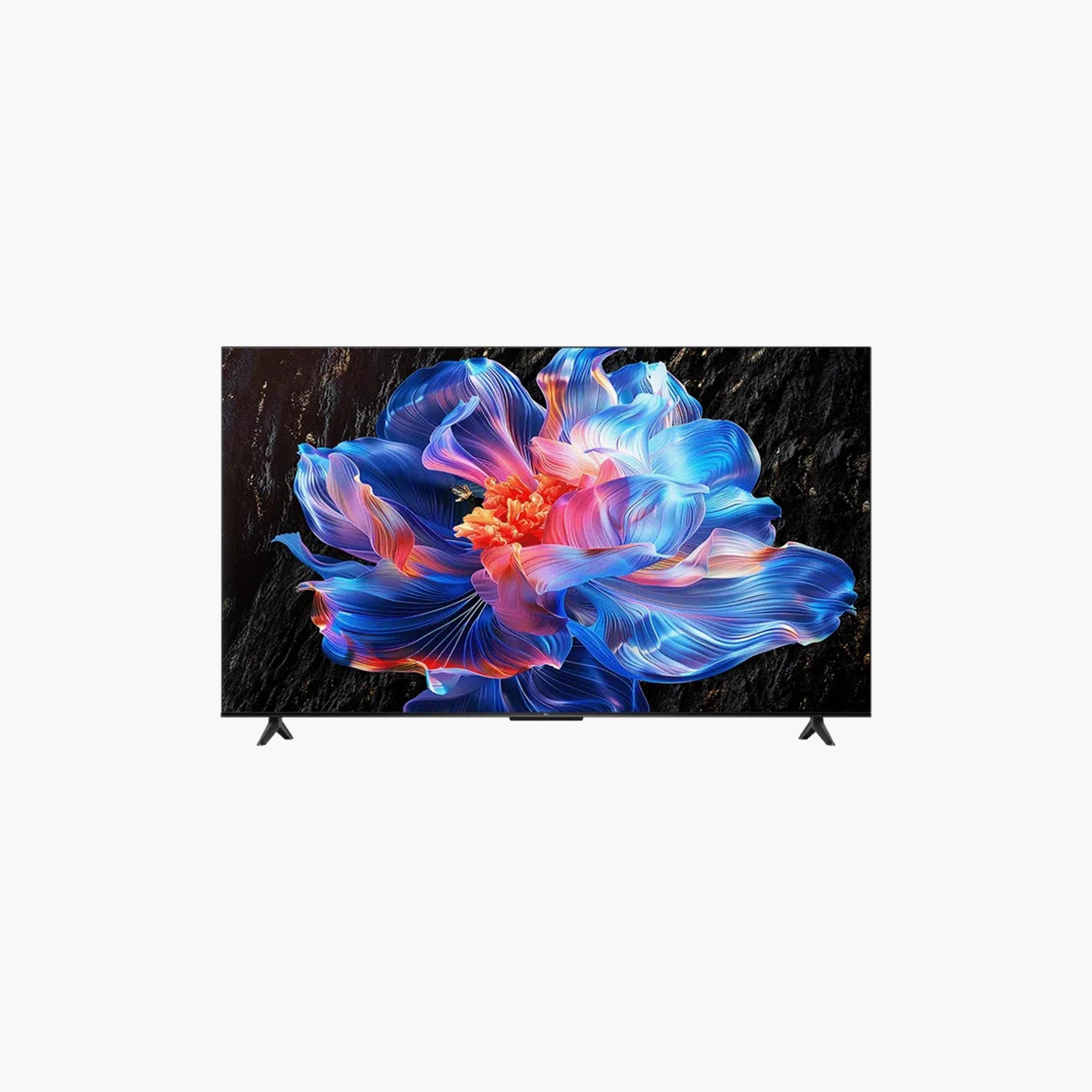 تي سي إل 55" ذكي LED 4K ميزة الالعاب (جيم ماستر) تحكم صوتي كروم كاست مدمج 2025 عالمي 55P6K أسود-electronics-televisionandvideo-image-1
