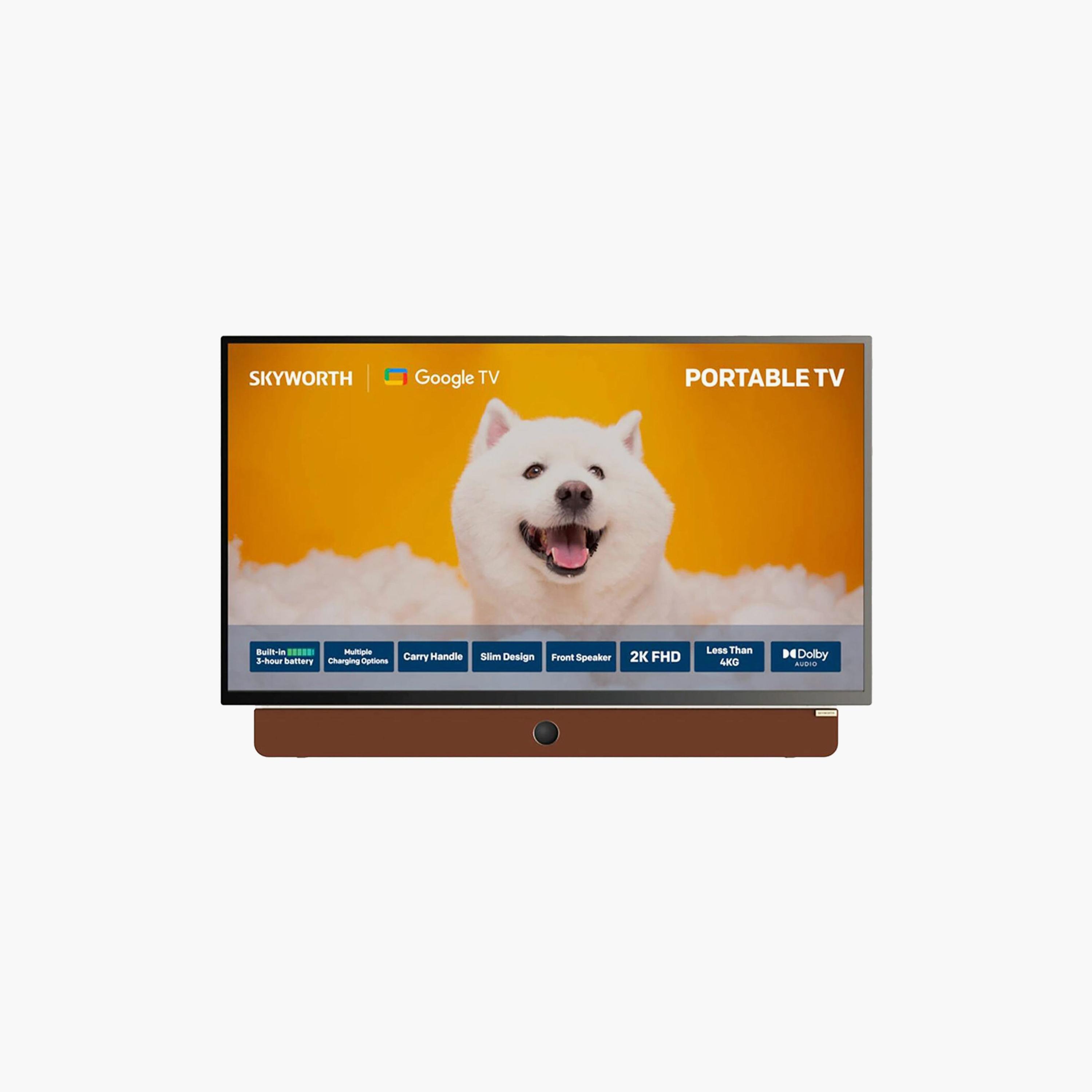سكاي وورث 24" محمول ذكي LED FHD تصميم خفيف الوزن بطارية تدوم حتى 3 ساعات كروم كاست مدمج أزرق-electronics-televisionandvideo-image-2
