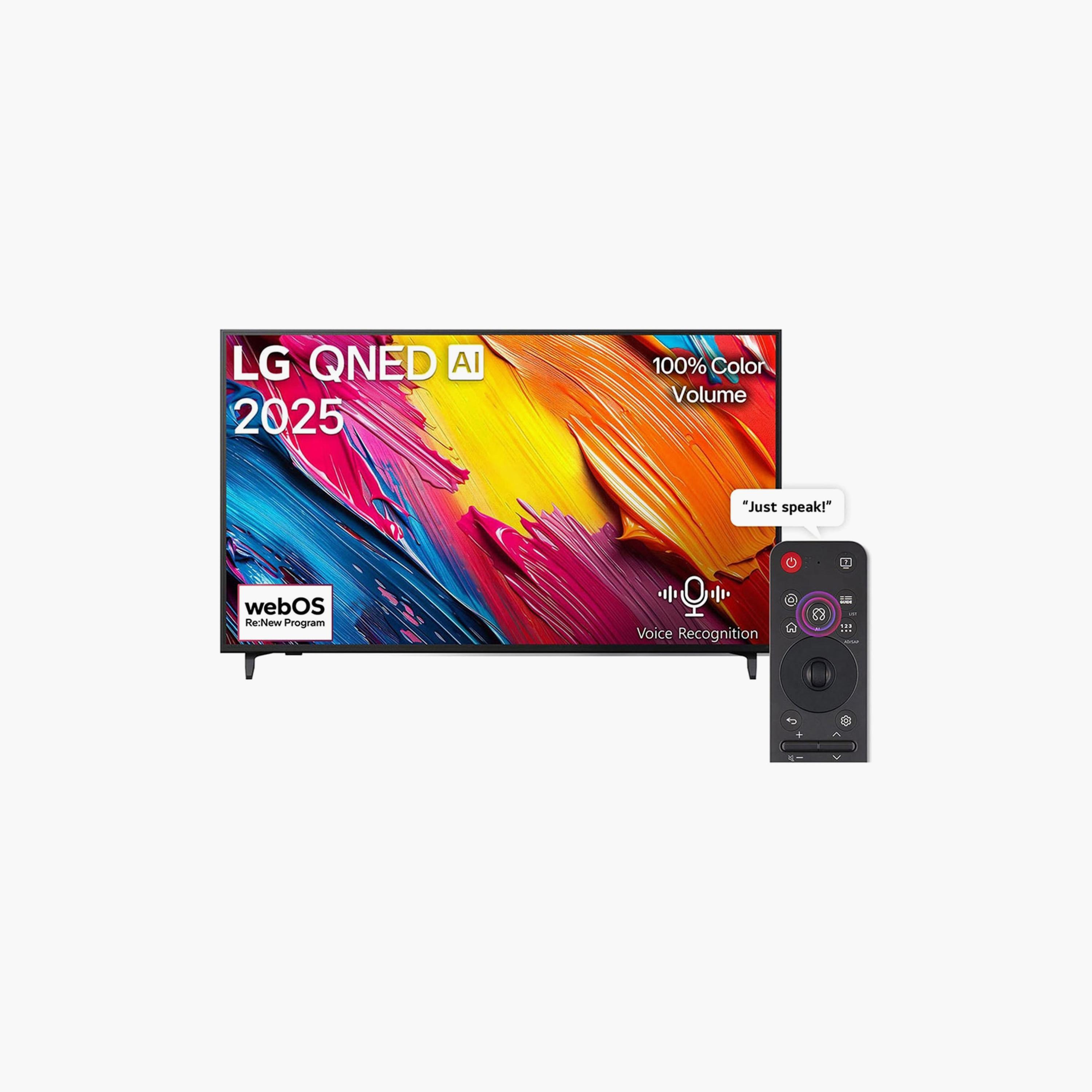 LG 55 Inch AI QNED70 QNED 4K Dynamic QNED Colour HDR10 Refresh Rate 60Hz Smart TV (2025 - International) 55QNED70A6A Black-electronics-televisionandvideo-image-1