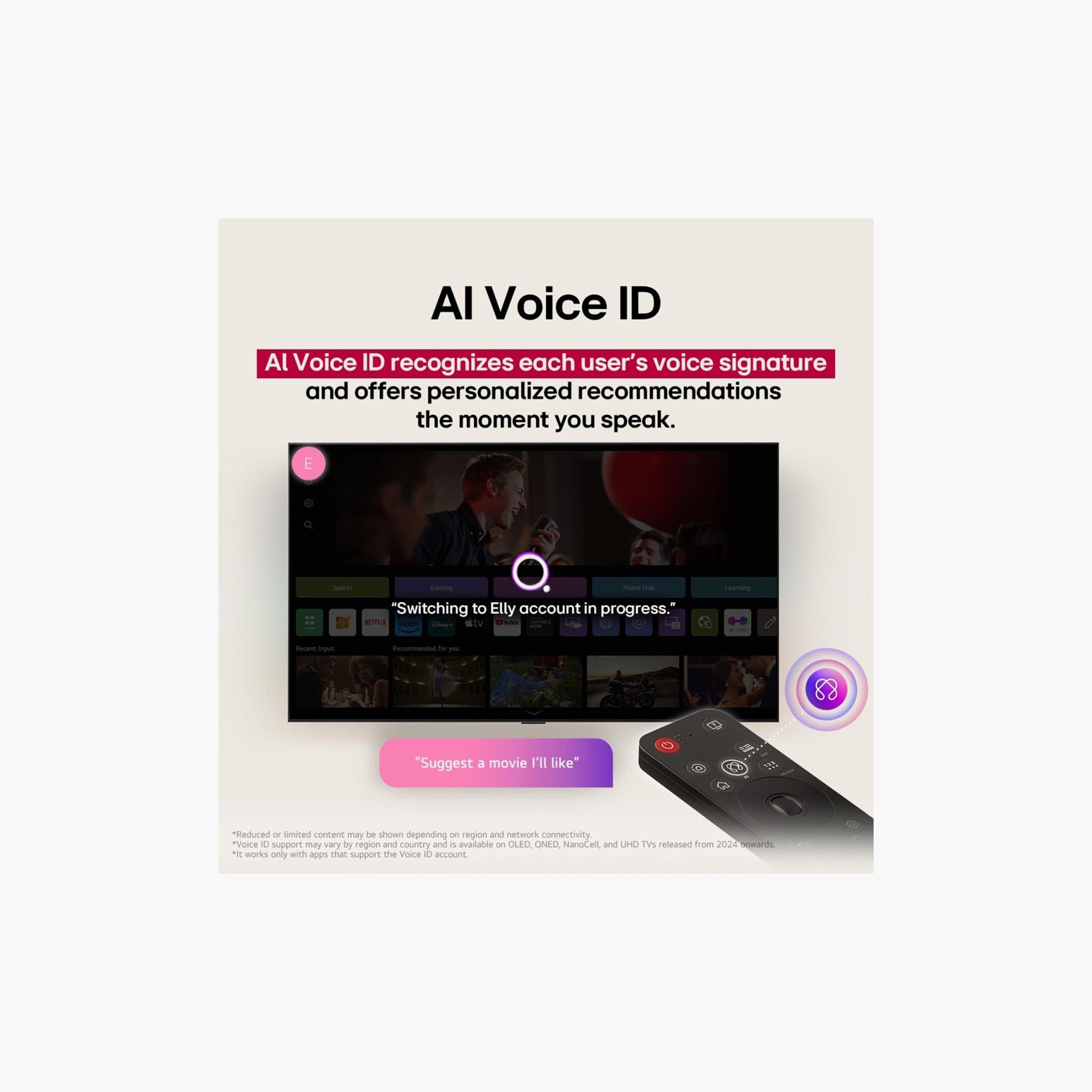 LG 55 Inch AI QNED70 QNED 4K Dynamic QNED Colour HDR10 Refresh Rate 60Hz Smart TV (2025 - International) 55QNED70A6A Black-electronics-televisionandvideo-image-3