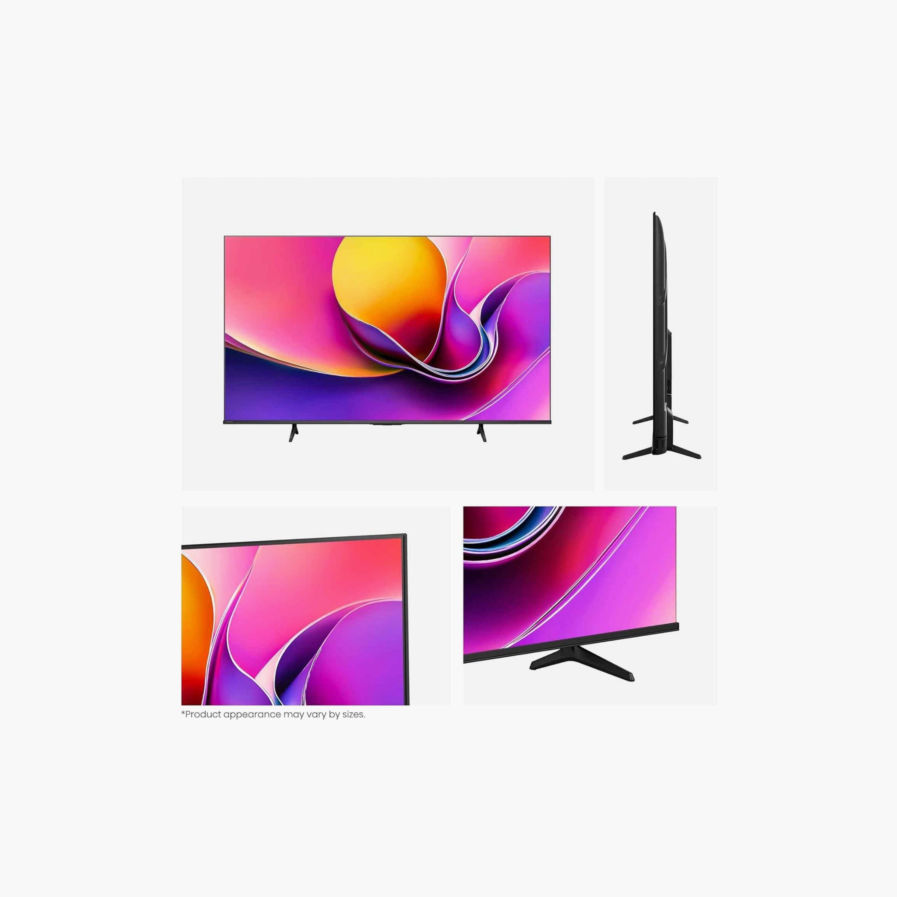 HISENSE 55 Inch E6Q LED 4K 4K AI Upscaler AI Smooth Motion Game Plus Smart TV (2024 - International) 55E6Q Black-electronics-televisionandvideo-image-2