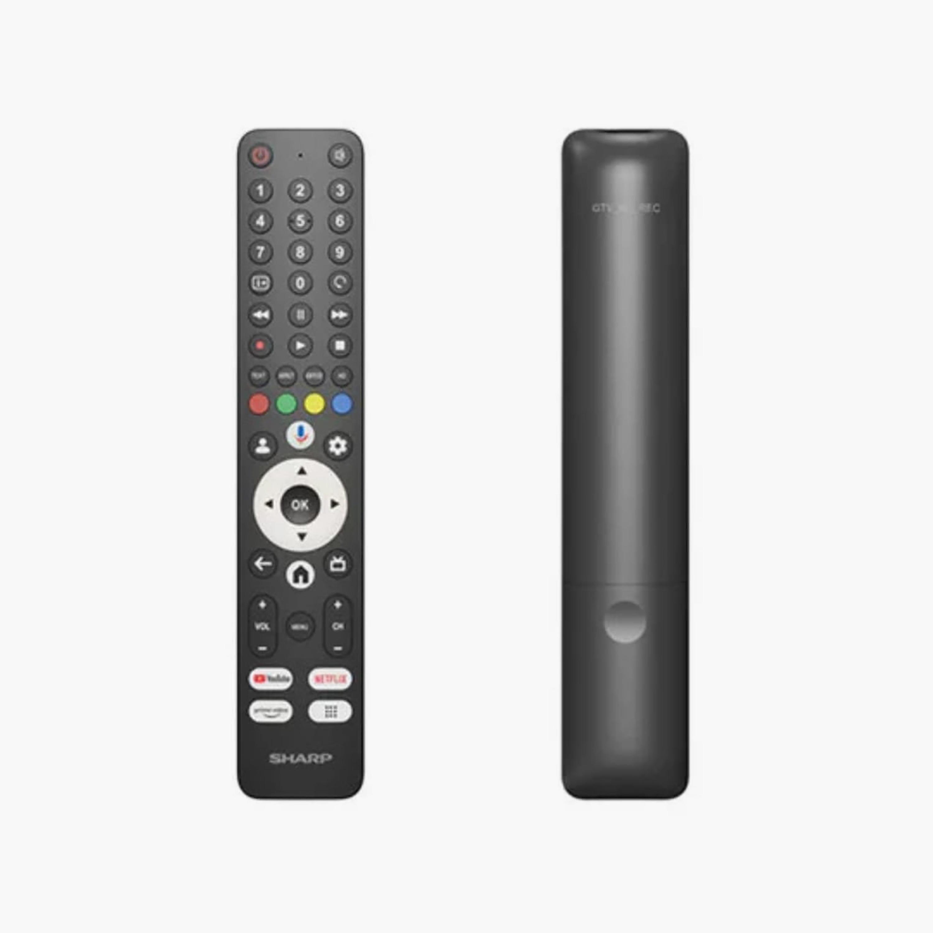Sharp 65 Inch Frameless 4K LED Smart TV Google Assistant Google Play Store Frameless design (2021 - International) 4T-C65FJ1NX Black-electronics-televisionandvideo-image-2