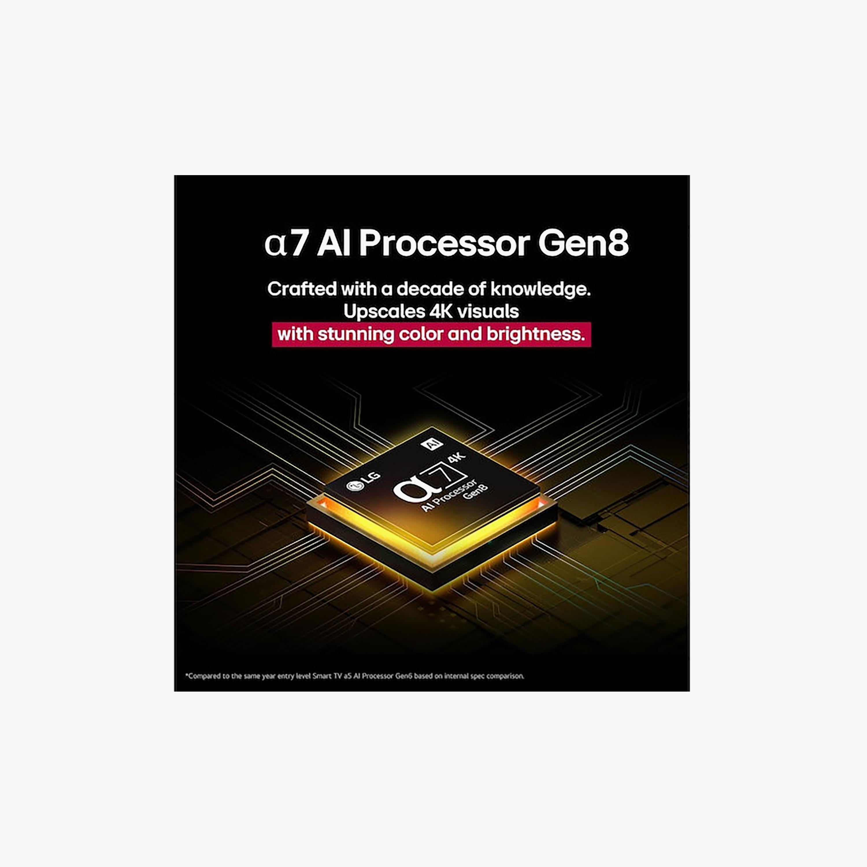 LG 43 Inch UA85 LED 4K α7 AI Processor Gen8 AI Upscaling Real 4K UHD with HDR10 Pro AI Magic Remote with Smart Controls Smart TV (2025 - International) 43UA85006LA Black-electronics-televisionandvideo-image-3