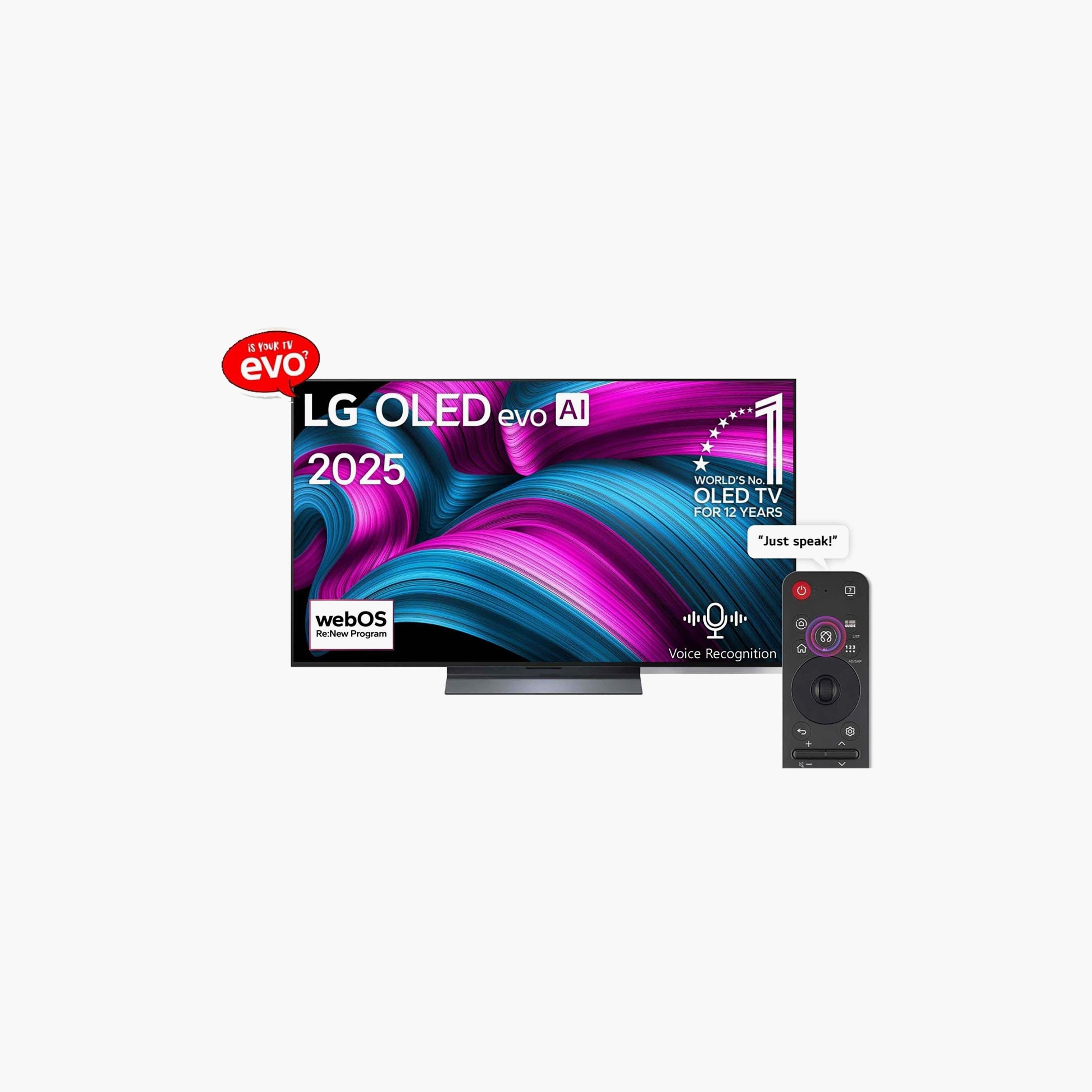 إل جي 55" ذكي OLED evo AI 4K CS5 120 Hz HDR دعم ألعاب السحاب 2024الإمارات OLED55CS5VA-AMAE أسود-electronics-televisionandvideo-image-1