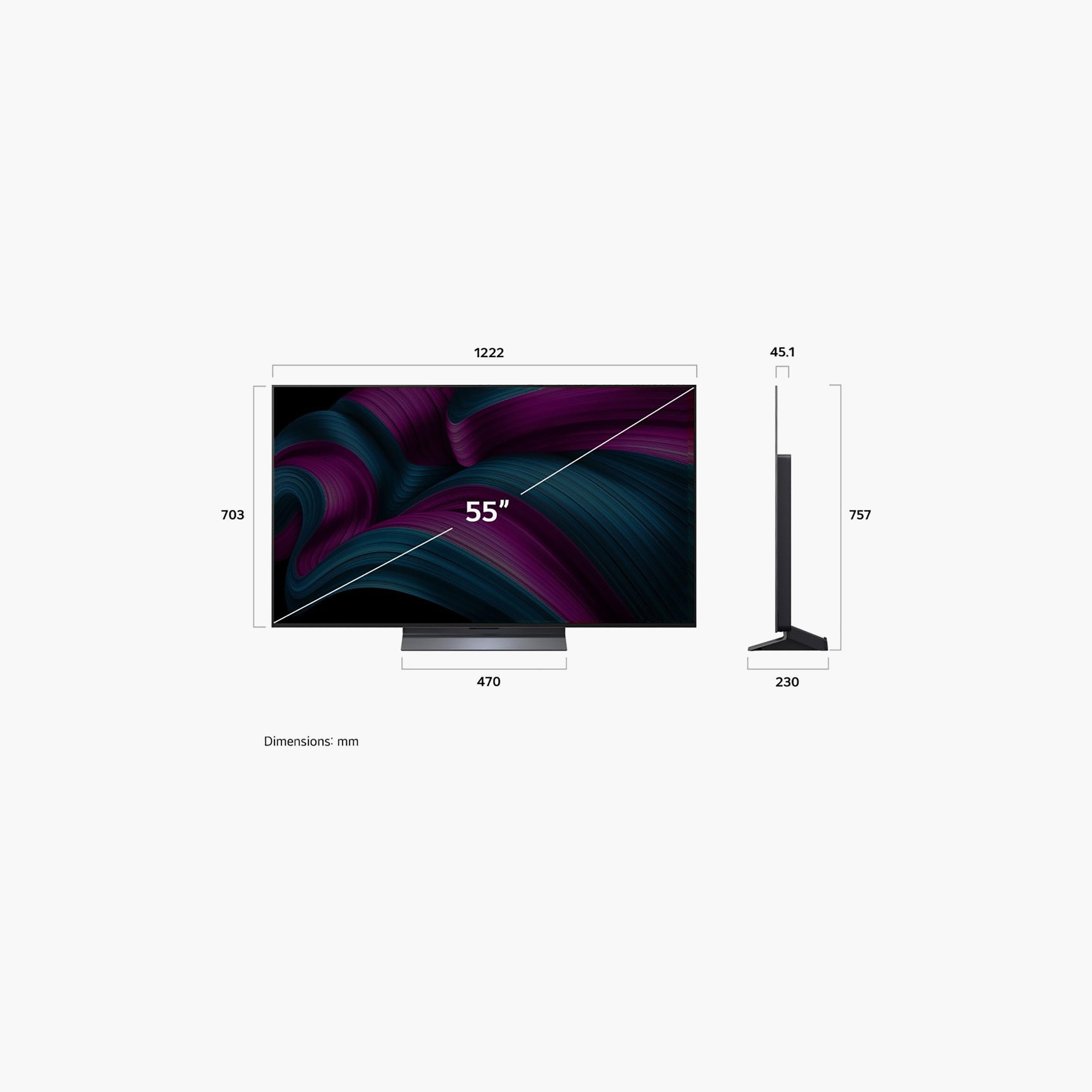 إل جي 55" ذكي OLED evo AI 4K CS5 120 Hz HDR دعم ألعاب السحاب 2024الإمارات OLED55CS5VA-AMAE أسود-electronics-televisionandvideo-image-3
