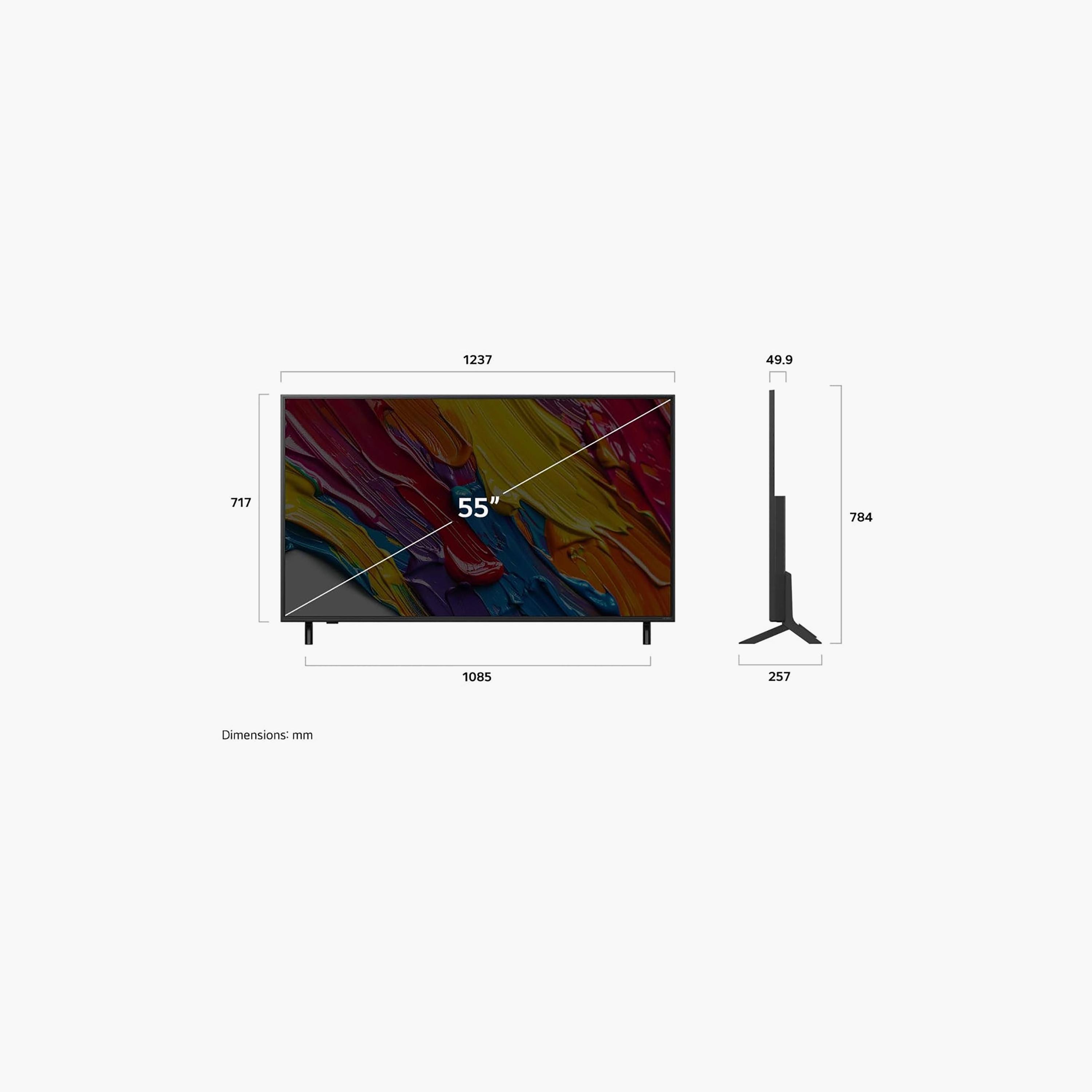 LG 55 Inch QNED AI QNED 4K AI 4K QNED Dynamic QNED Color 60Hz Native Smart TV (2025 - International webOS25) 55QNED82A6A Black-electronics-televisionandvideo-image-4