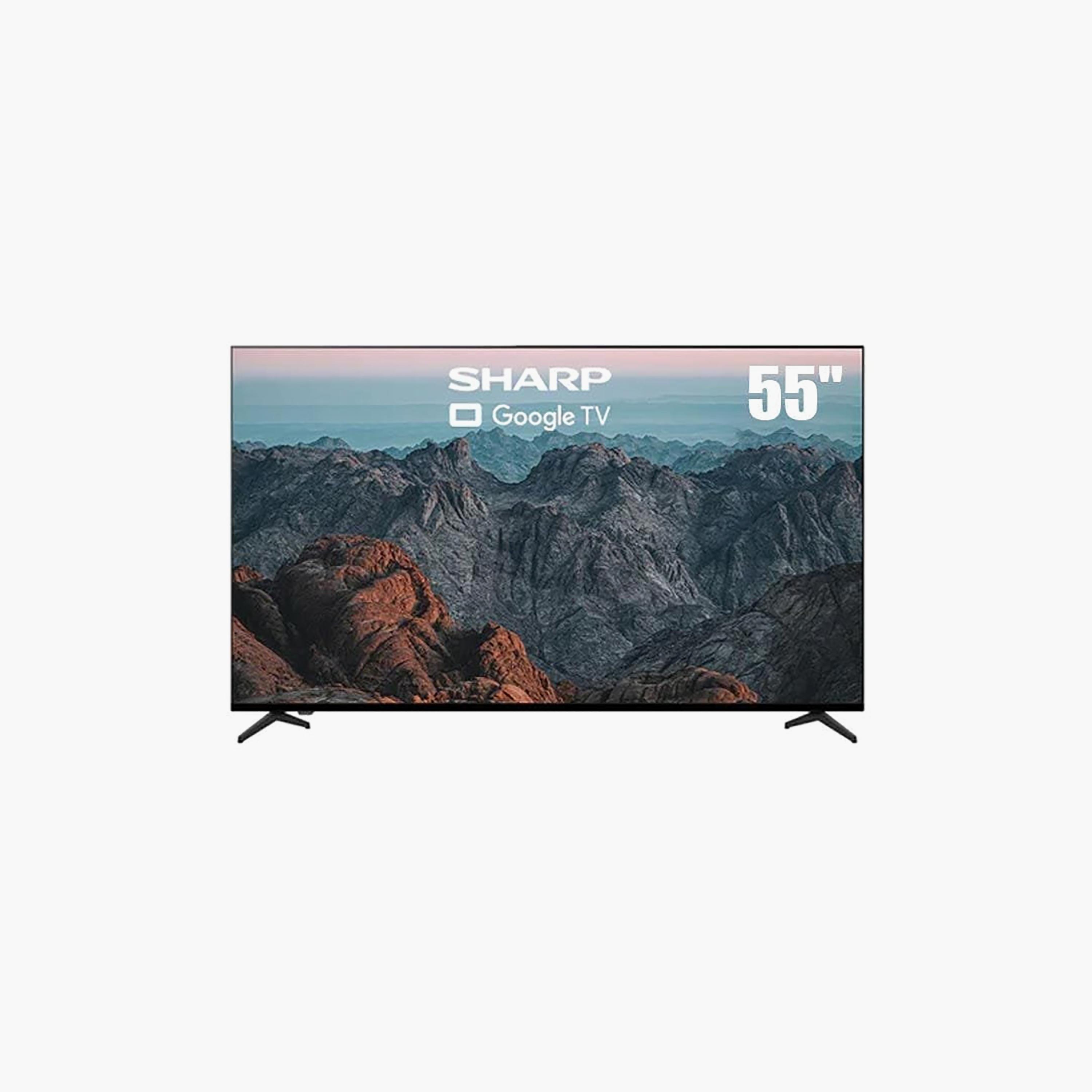 Sharp 55 Inch Android Smart LED TV LED 4K Android TV 60Hz Smart TV (2021 - International) 4T-C55FJ1NX Black-electronics-televisionandvideo-image-1