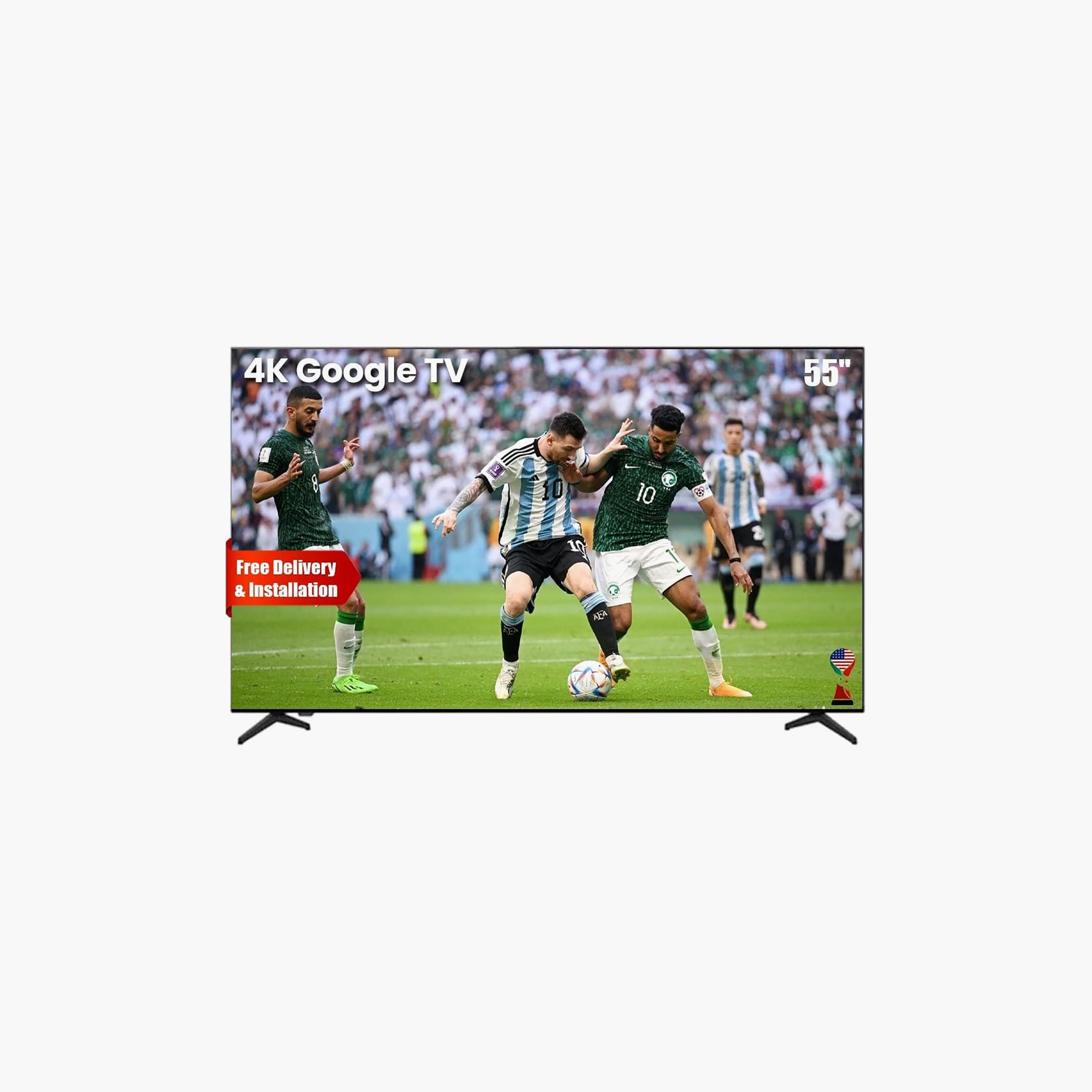 Sharp 55 Inch Android Smart LED TV LED 4K Android TV 60Hz Smart TV (2021 - International) 4T-C55FJ1NX Black-electronics-televisionandvideo-image-2