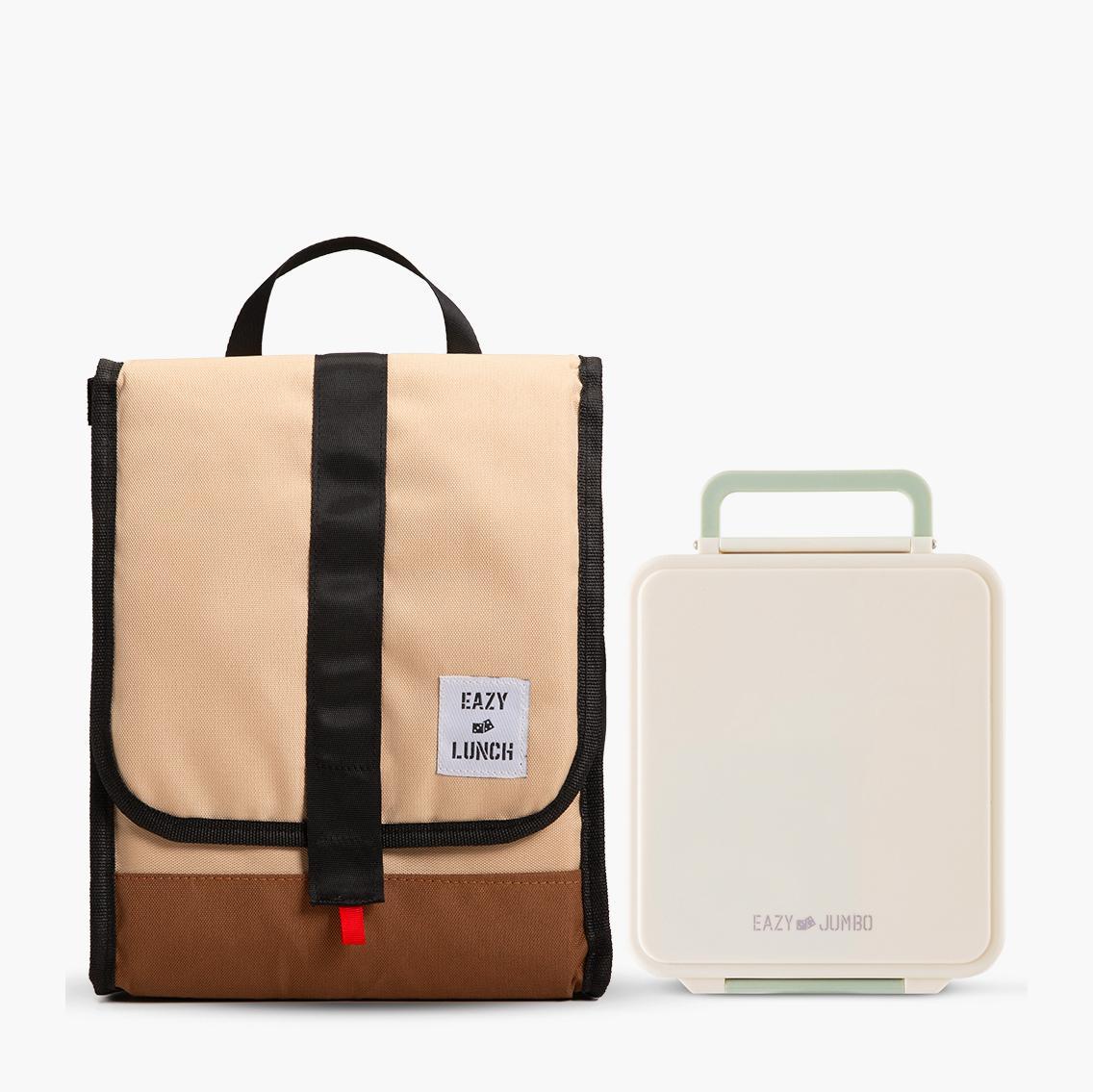 Eazy Kids Insulated Lunch Bag with Jumbo Bento Lunch Box