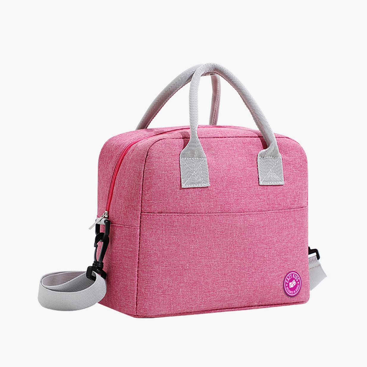 Eazy Kids Flamingo 4-Compartment Bento Lunch Box with Insulated Lunch Bag and Water Bottle