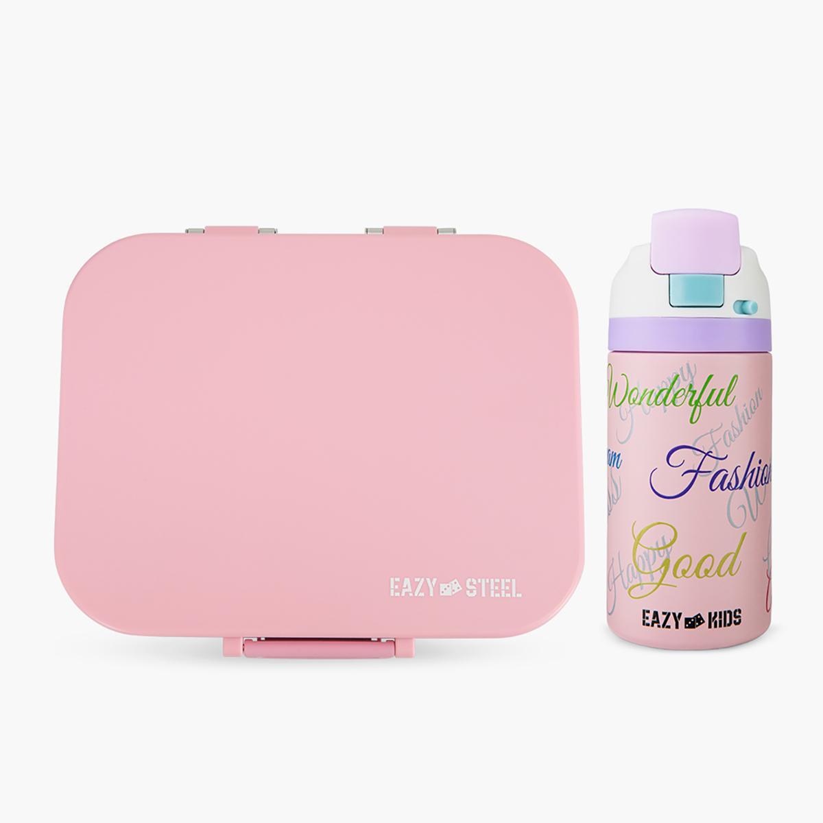 Eazy Kids Premium Stainless Steel Bento Lunch Box with Stainless Steel Water Bottle