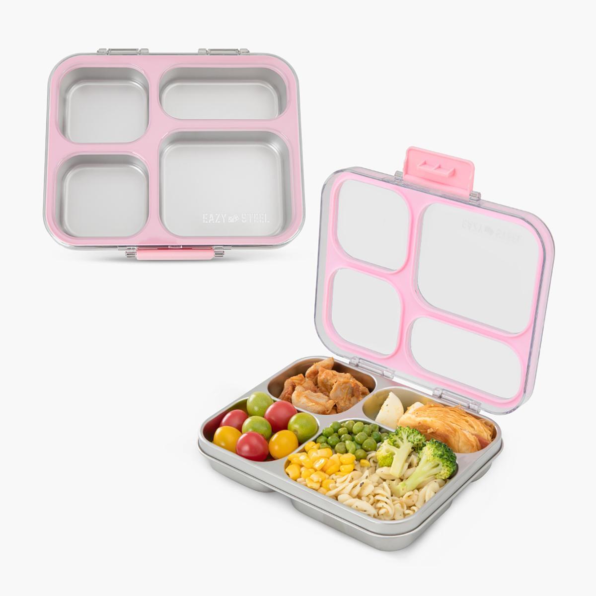 Eazy Kids Stainless Steel Bento Lunch Box with Tritan Lid - 954 ml
