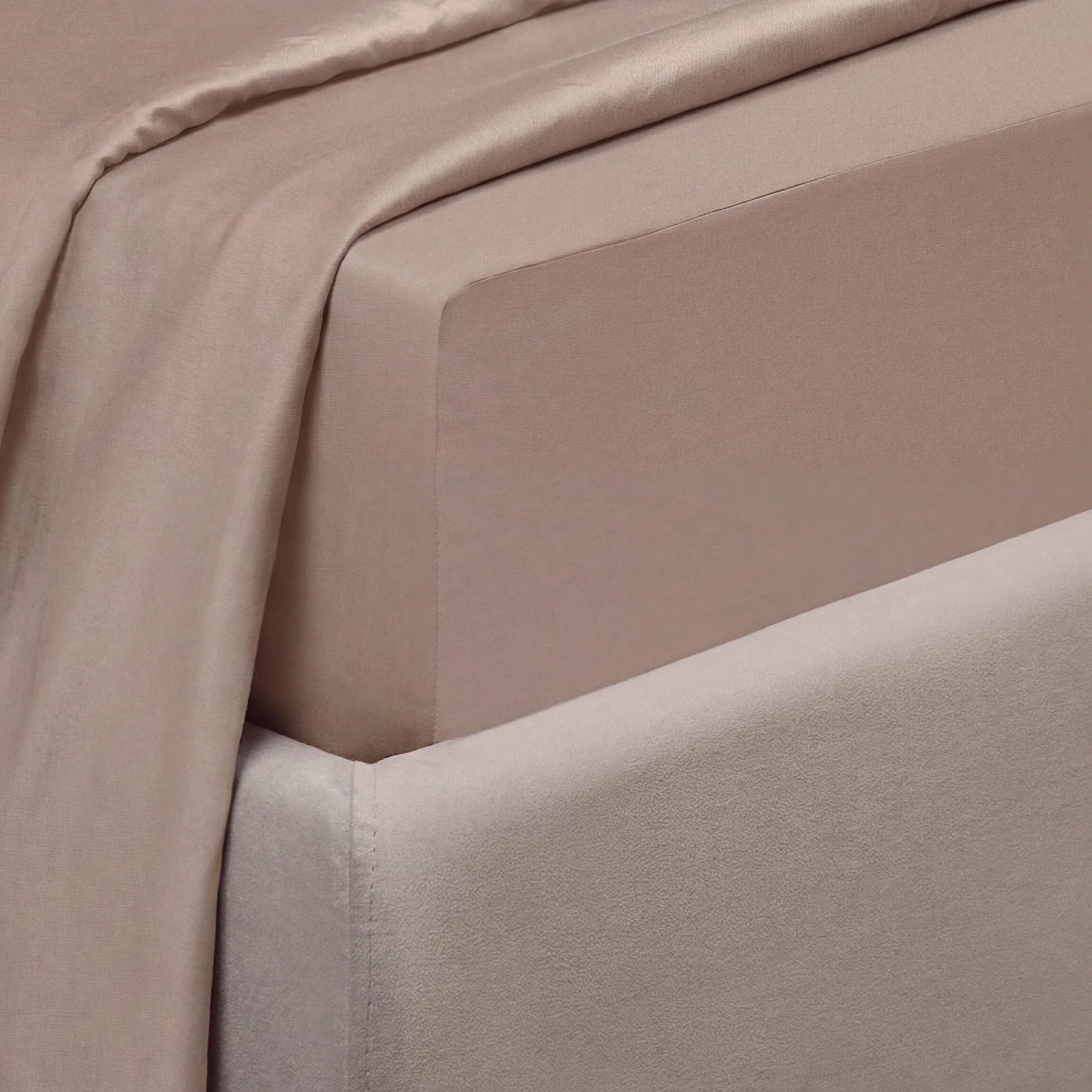 Askona Comfort Maco Sateen Tencel Percale 300 Thread Count Queen Fitted Sheet - 160x200 cm