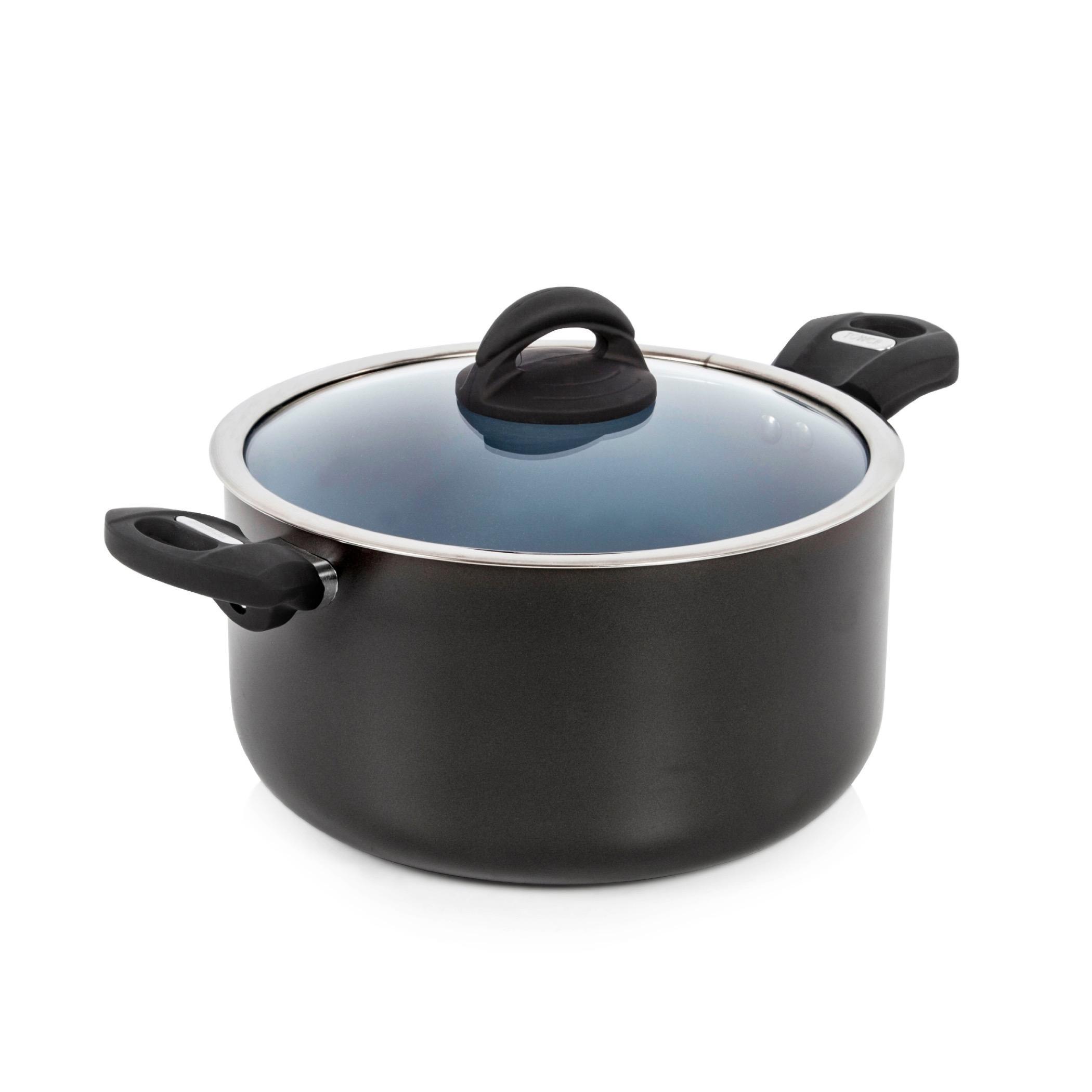 Tower Cerasure Ceramic Non-Stick Casserole Dish with Glass Lid - 5.8 L
