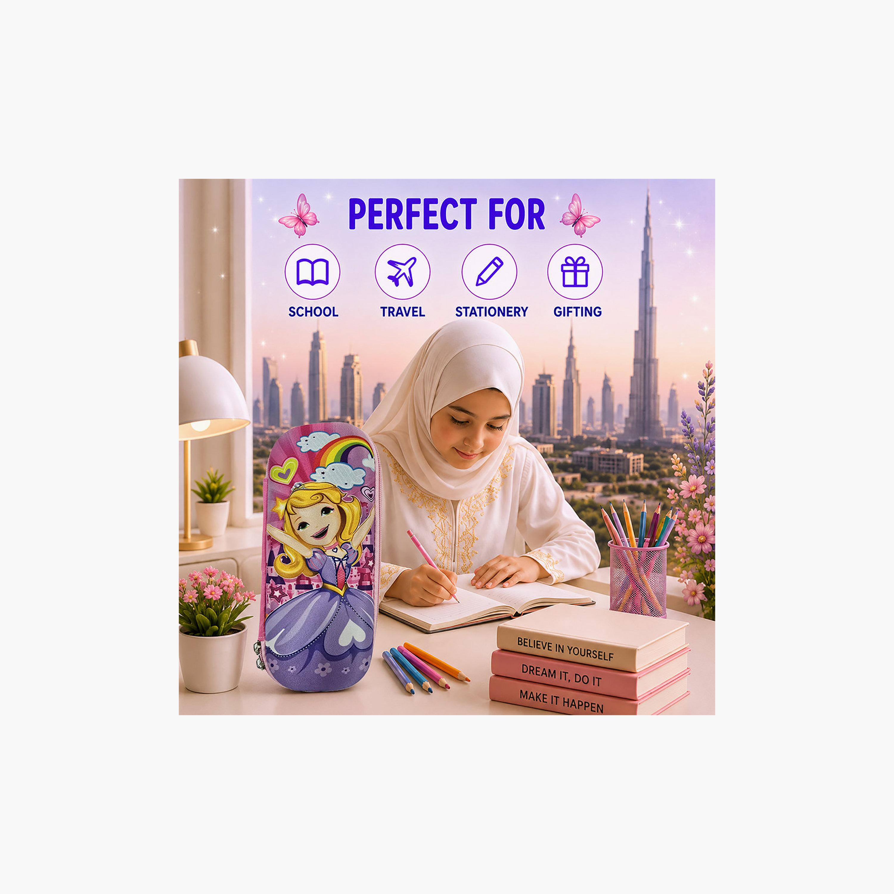 Cocobee Princess Pencil Case with Zip Closure - EVC-school-stationery-pencilcases-image-4