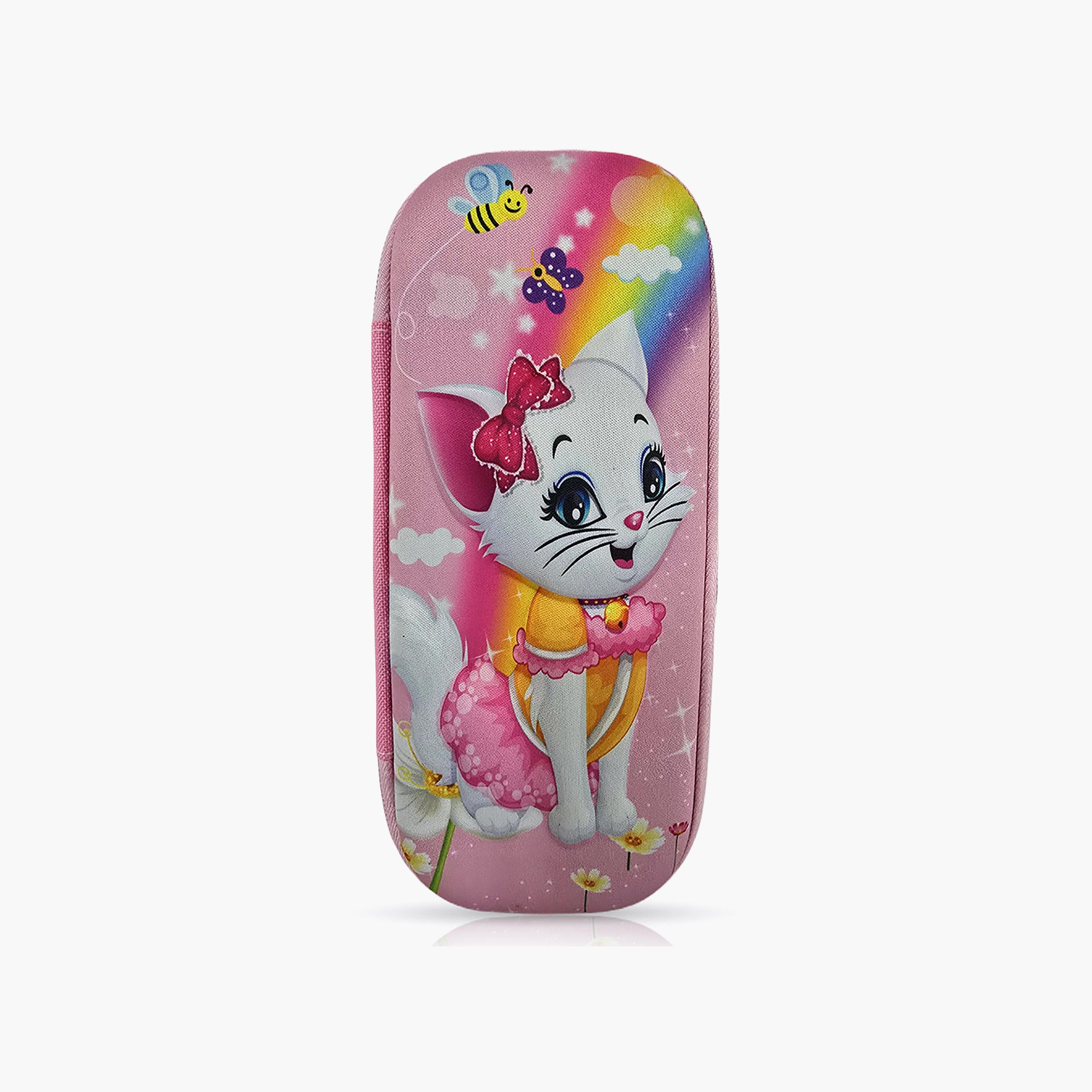 مقلمة بسحاب برسمة قطة من كوكوبي - EVC-school-stationery-pencilcases-image-1