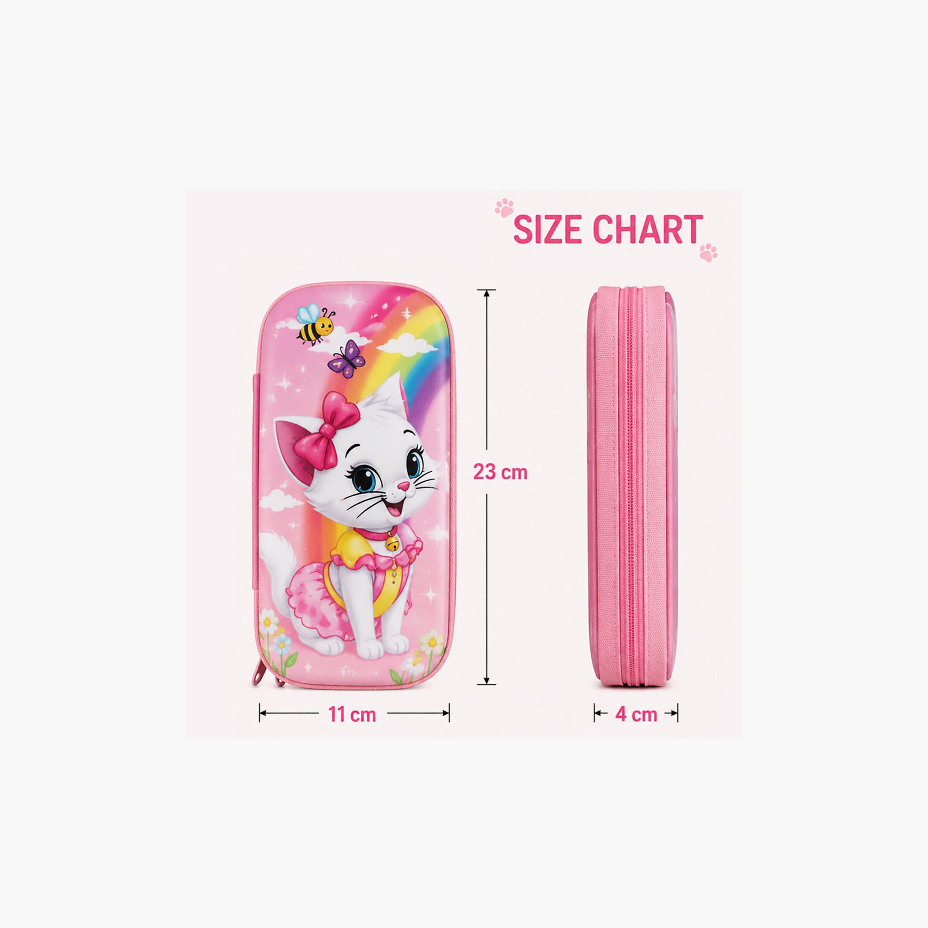 مقلمة بسحاب برسمة قطة من كوكوبي - EVC-school-stationery-pencilcases-image-6