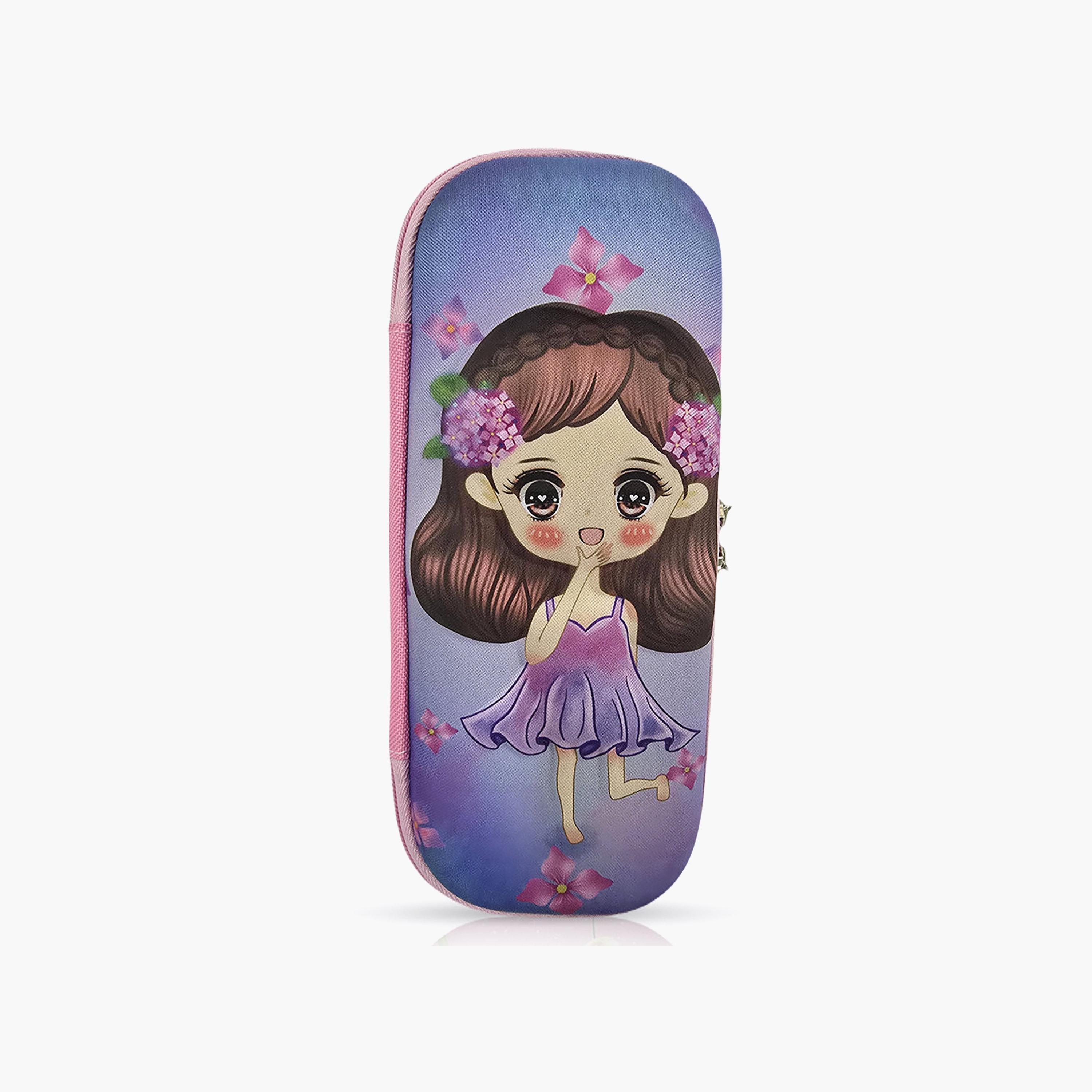 مقلمة بسحاب برسمة الأميرة من كوكوبي - EVC-school-stationery-pencilcases-image-1