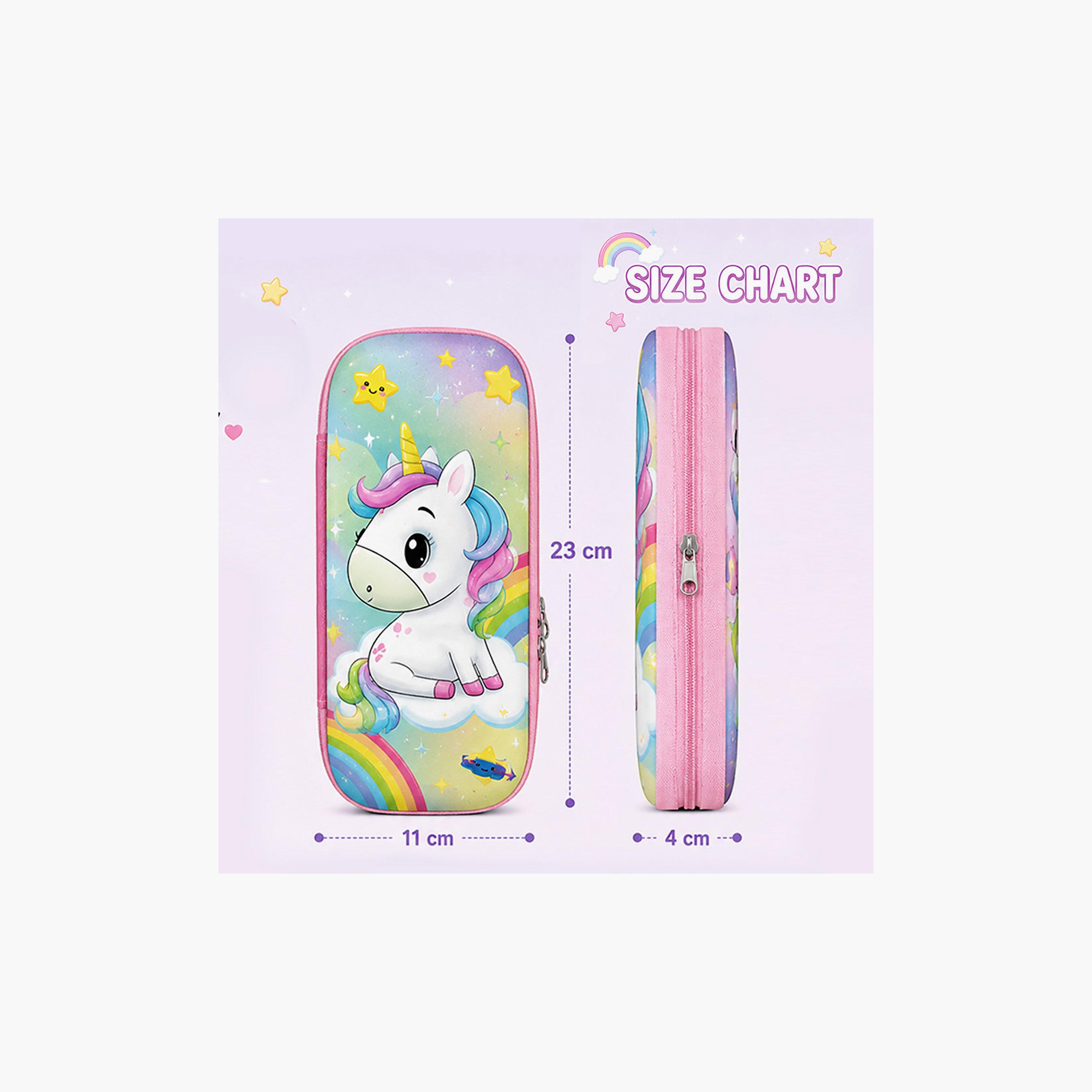 مقلمة بسحاب برسمة نجمة وحيد القرن من كوكوبي - EVC-school-stationery-pencilcases-image-6