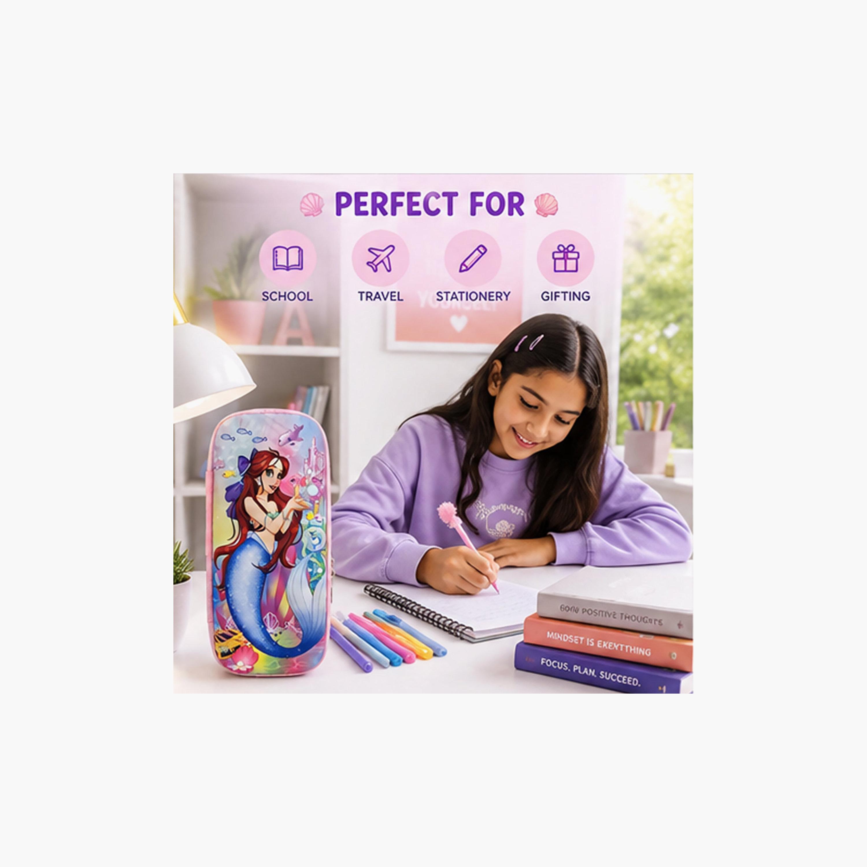 Cocobee Mermaid Pencil Case with Zip Closure - EVC-school-stationery-pencilcases-image-6