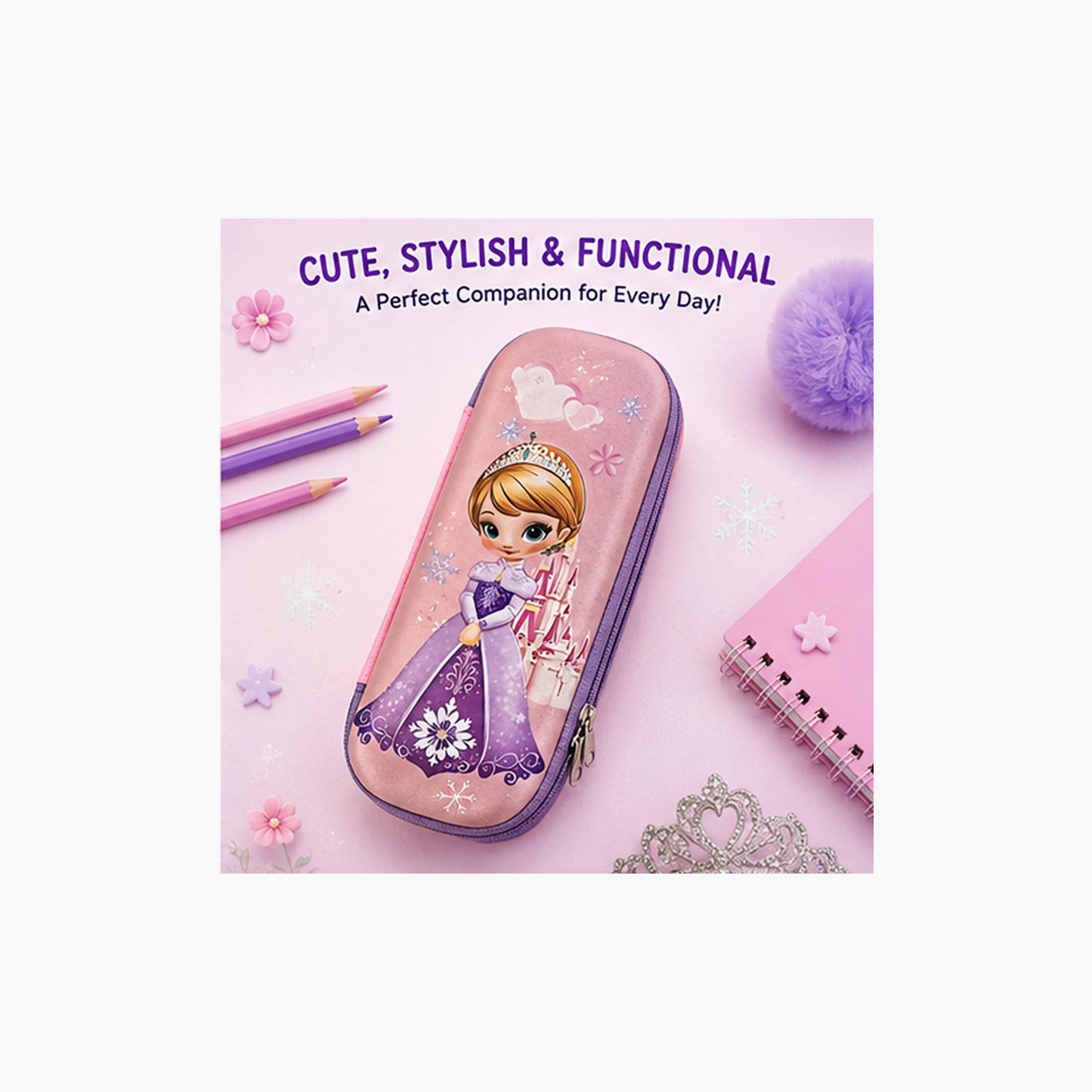 مقلمة بسحاب برسمة الأميرة من كوكوبي - EVC-school-stationery-pencilcases-image-4
