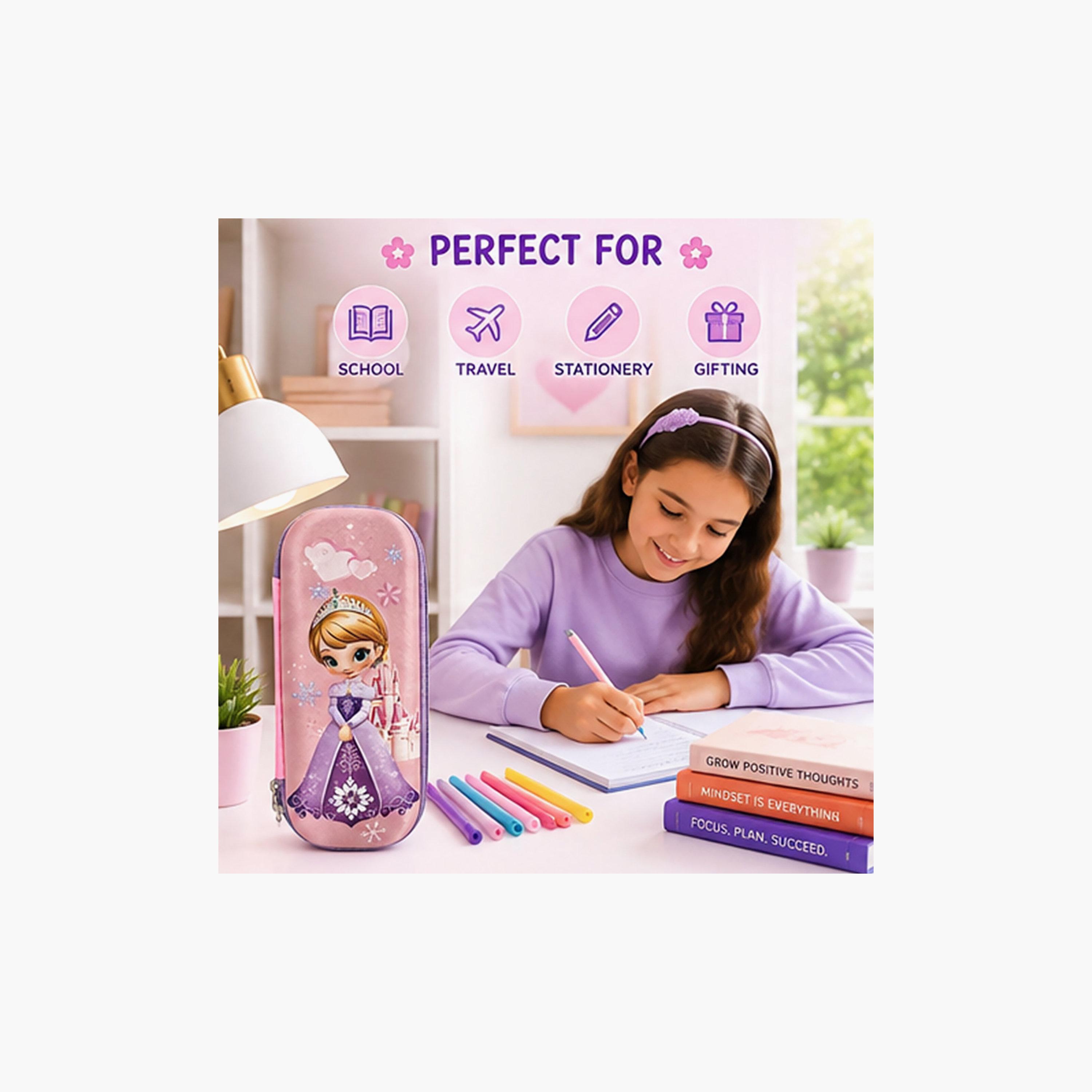 مقلمة بسحاب برسمة الأميرة من كوكوبي - EVC-school-stationery-pencilcases-image-5