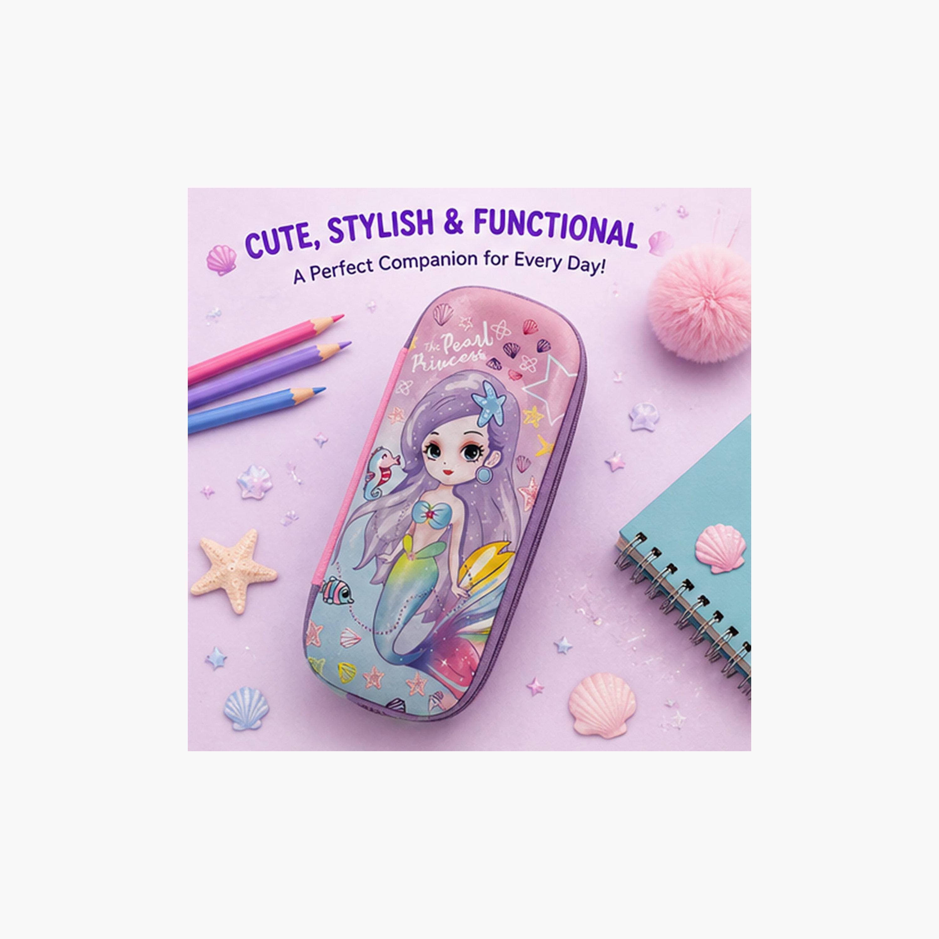 Cocobee Pearl Princess Pencil Case with Zip Closure - EVC-school-stationery-pencilcases-image-4