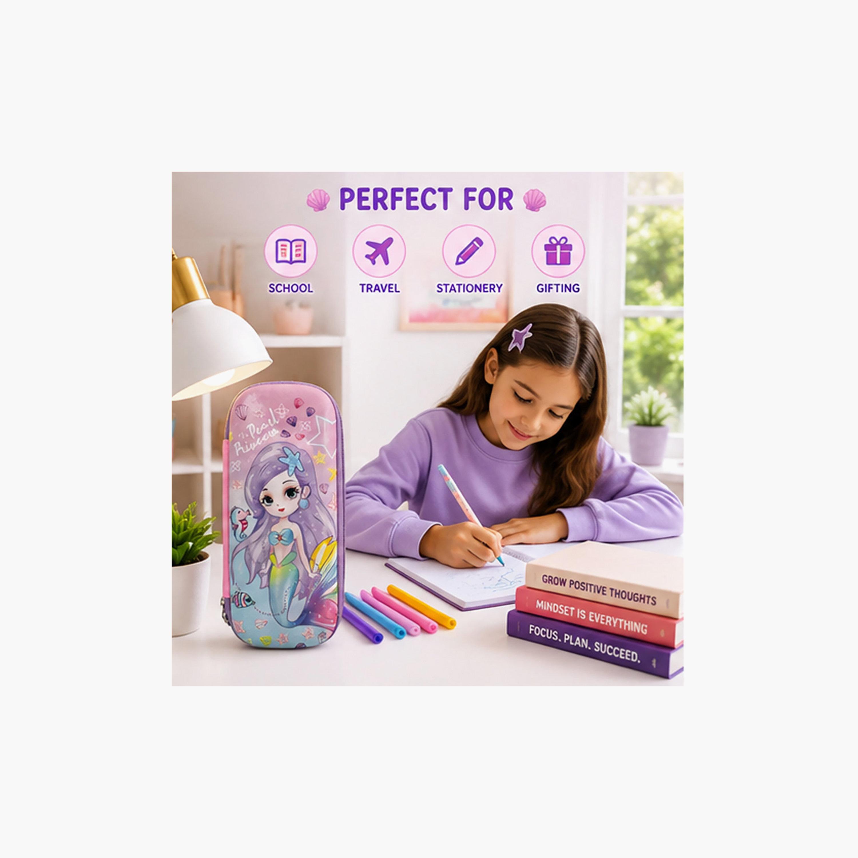 مقلمة بسحاب برسمة الأميرة اللؤلؤية من كوكوبي - EVC-school-stationery-pencilcases-image-5