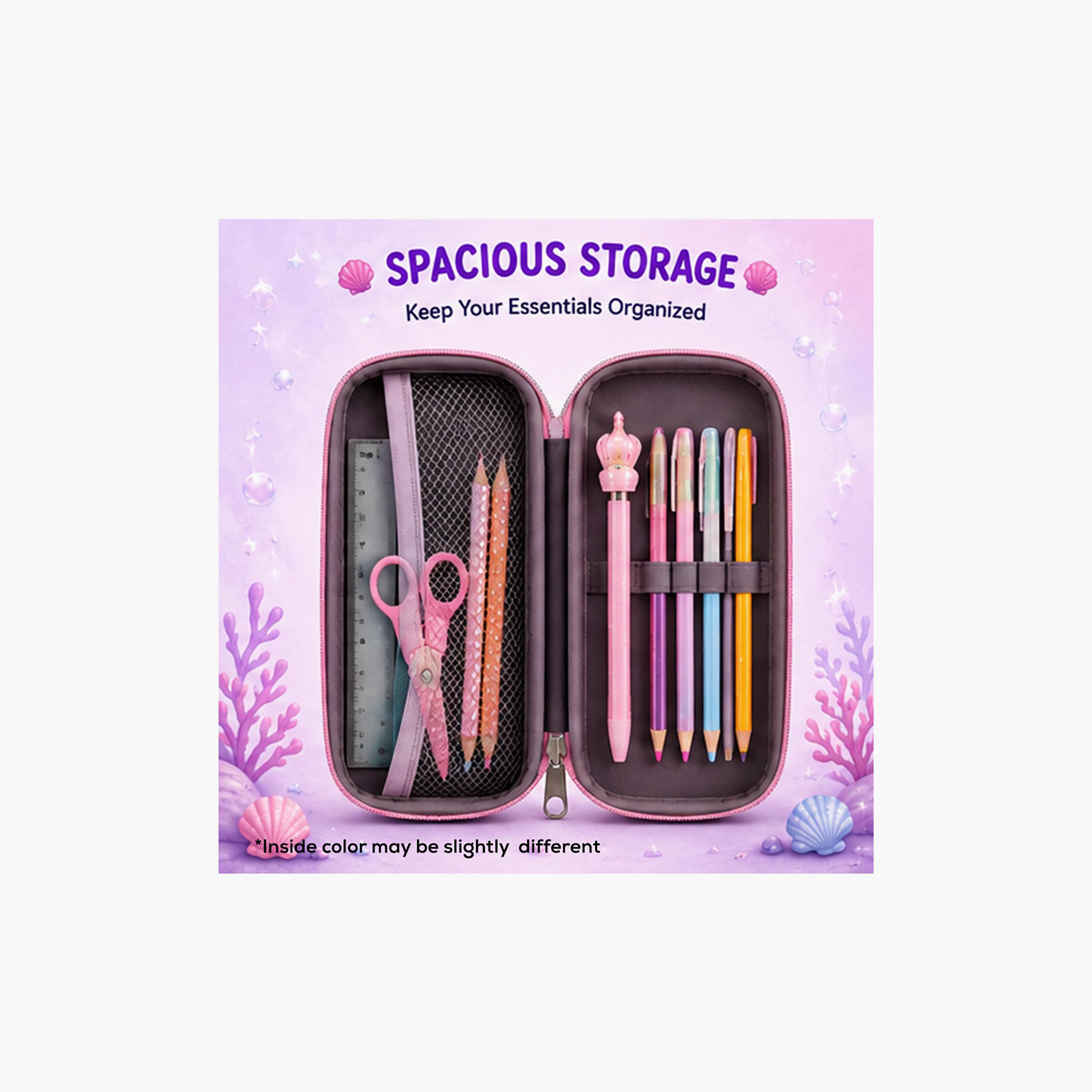 مقلمة بسحاب برسمة الأميرة الصغيرة من كوكوبي - EVC-school-stationery-pencilcases-image-3
