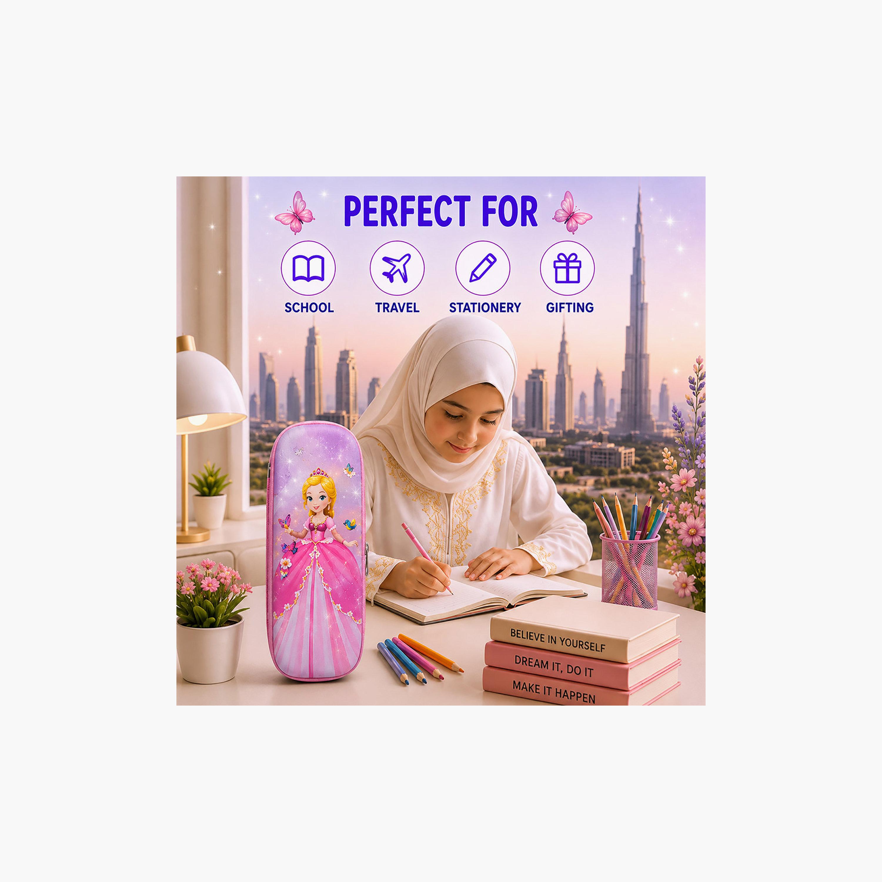 مقلمة بسحاب برسمة الأميرة من كوكوبي - EVC-school-stationery-pencilcases-image-5