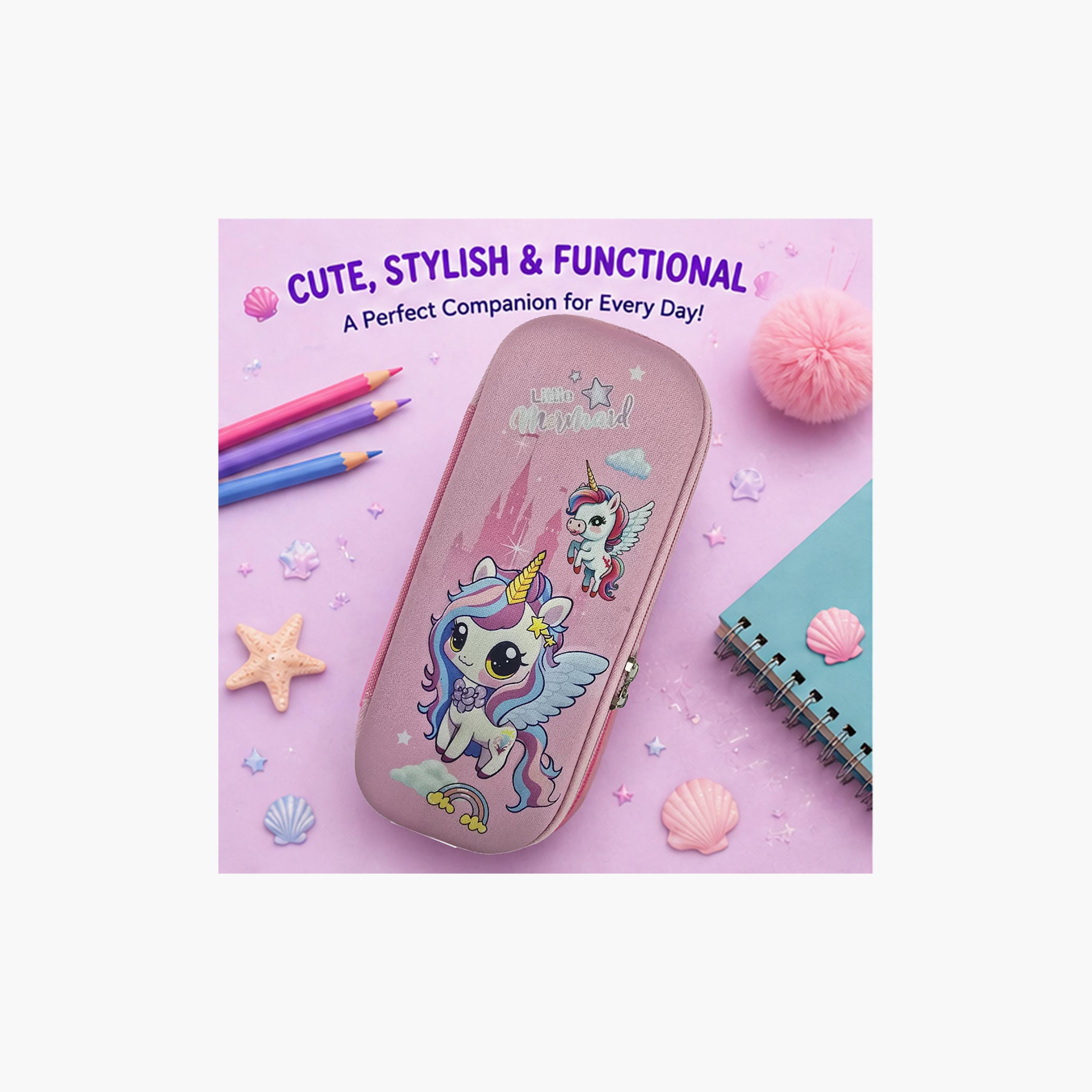 مقلمة بسحاب برسمة وحيد القرن الصغير من كوكوبي - EVC-school-stationery-pencilcases-image-4