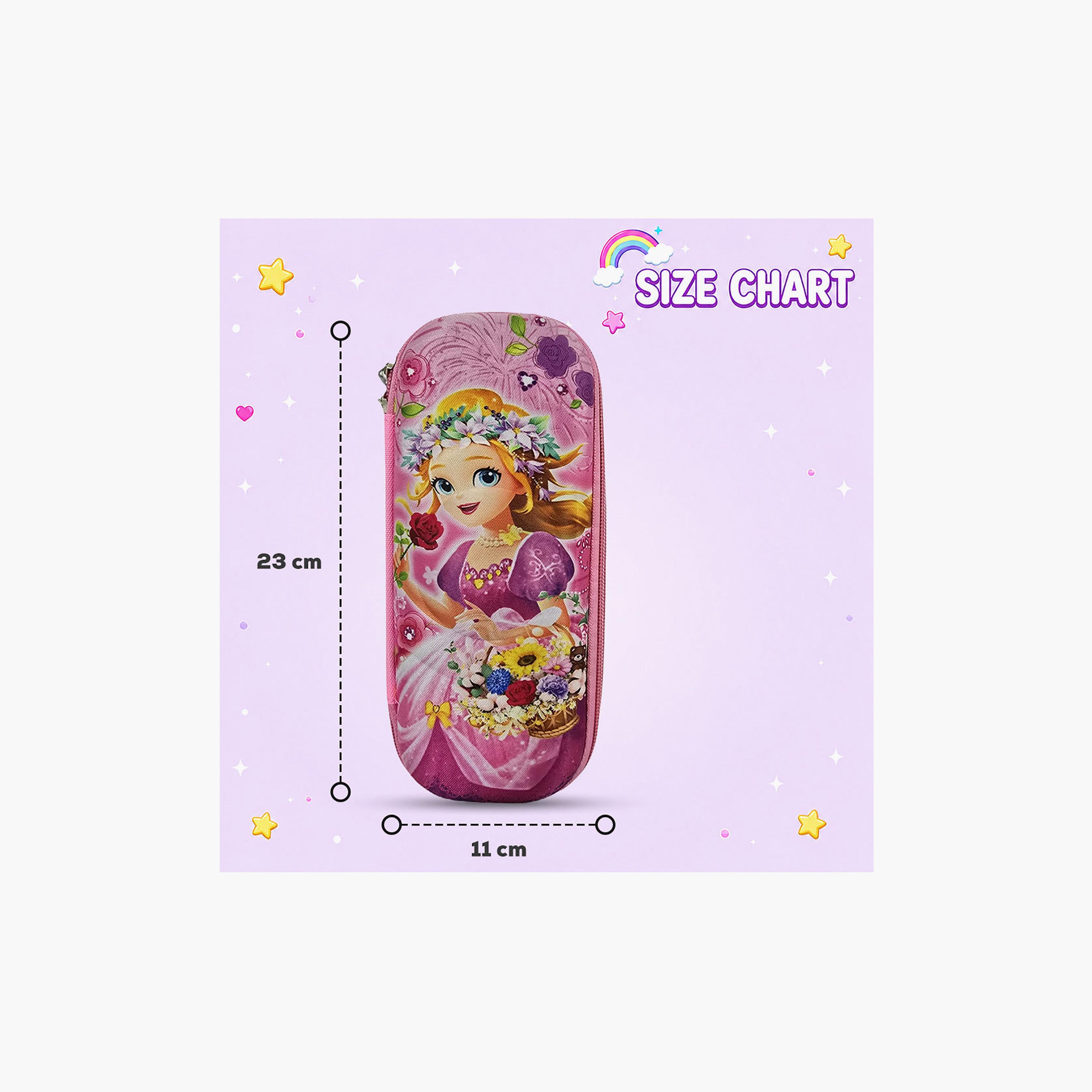 مقلمة بسحاب برسمة الأميرة فلورا من كوكوبي - EVC-school-stationery-pencilcases-image-5