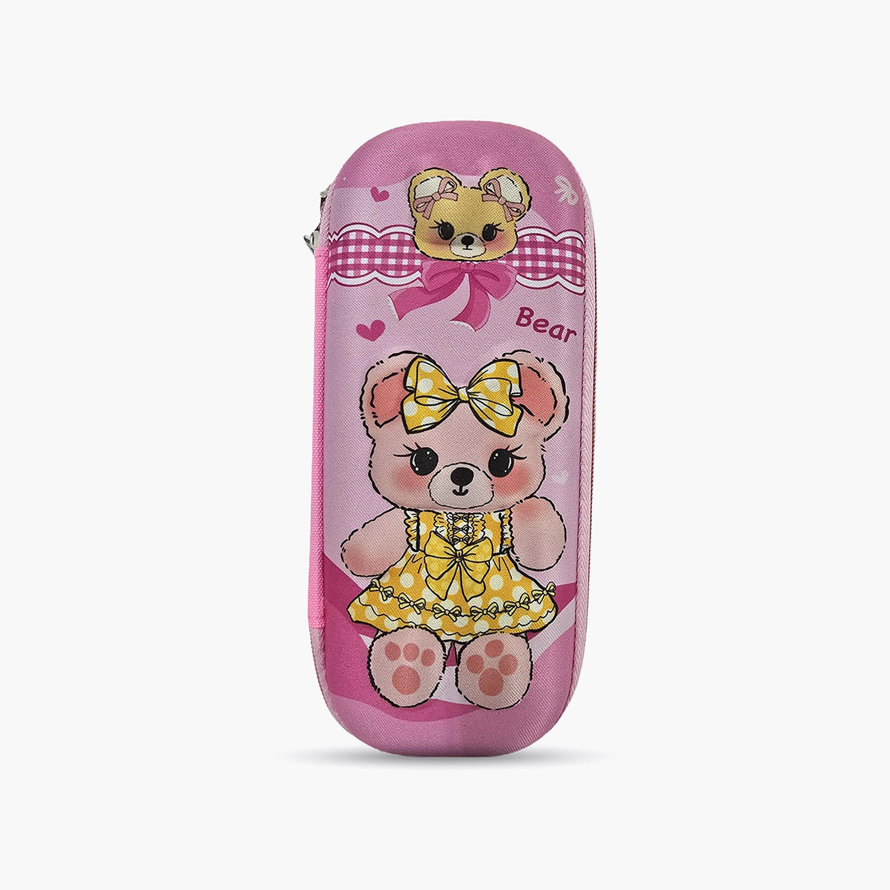 مقلمة بسحاب برسمة دب من كوكوبي - EVC-school-stationery-pencilcases-image-1