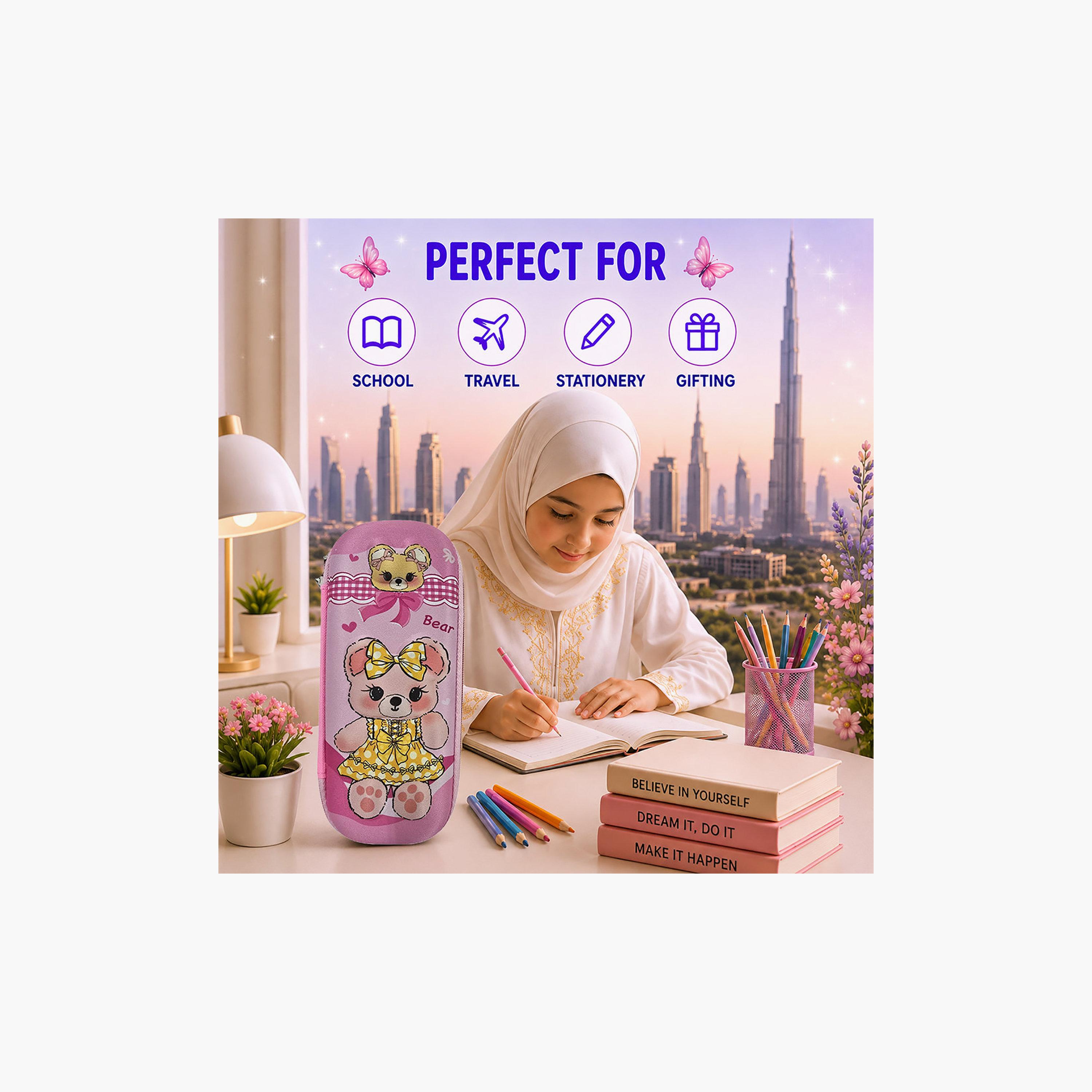 مقلمة بسحاب برسمة دب من كوكوبي - EVC-school-stationery-pencilcases-image-4