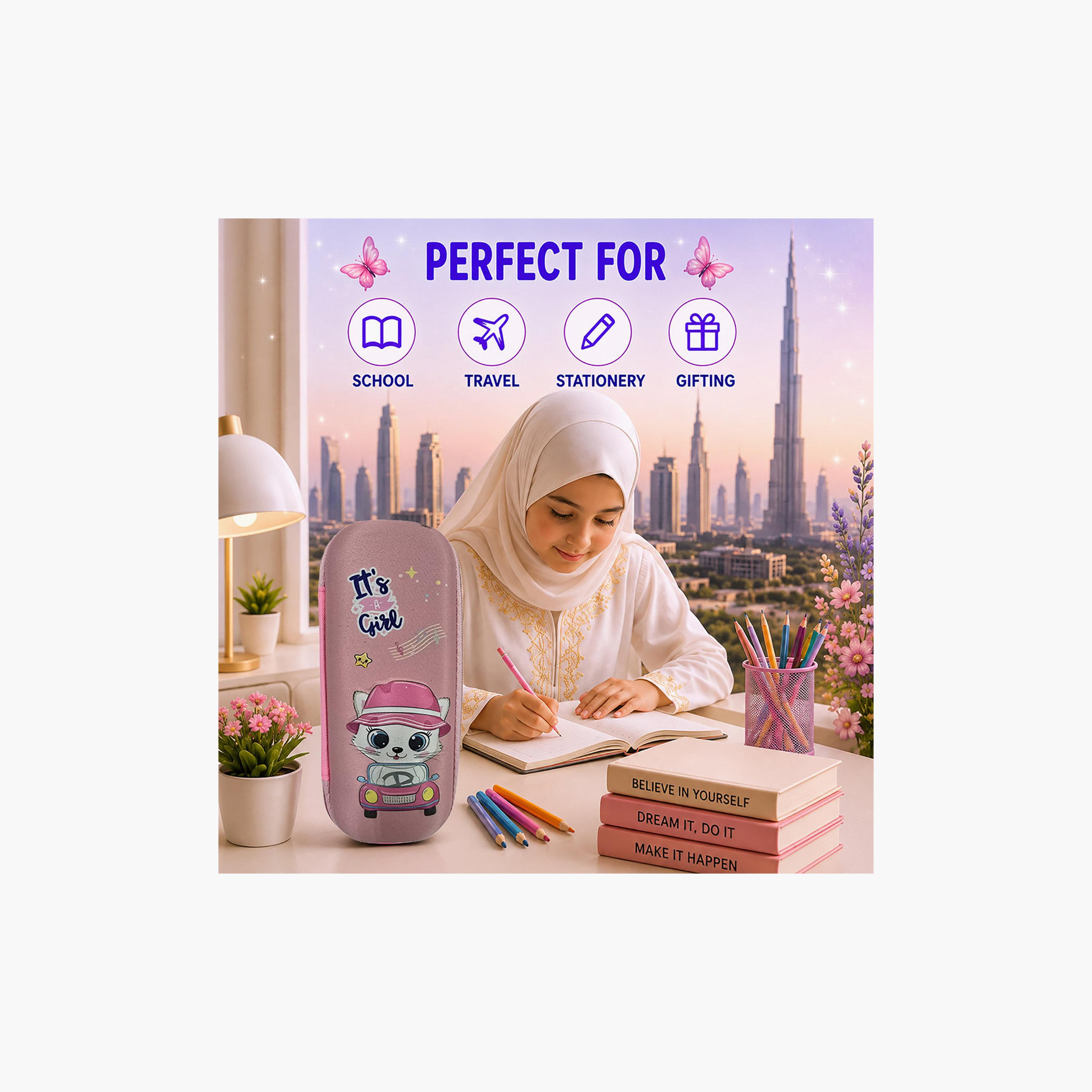 مقلمة بسحاب برسمة القطة الجاسوسة من كوكوبي - EVC-school-stationery-pencilcases-image-4