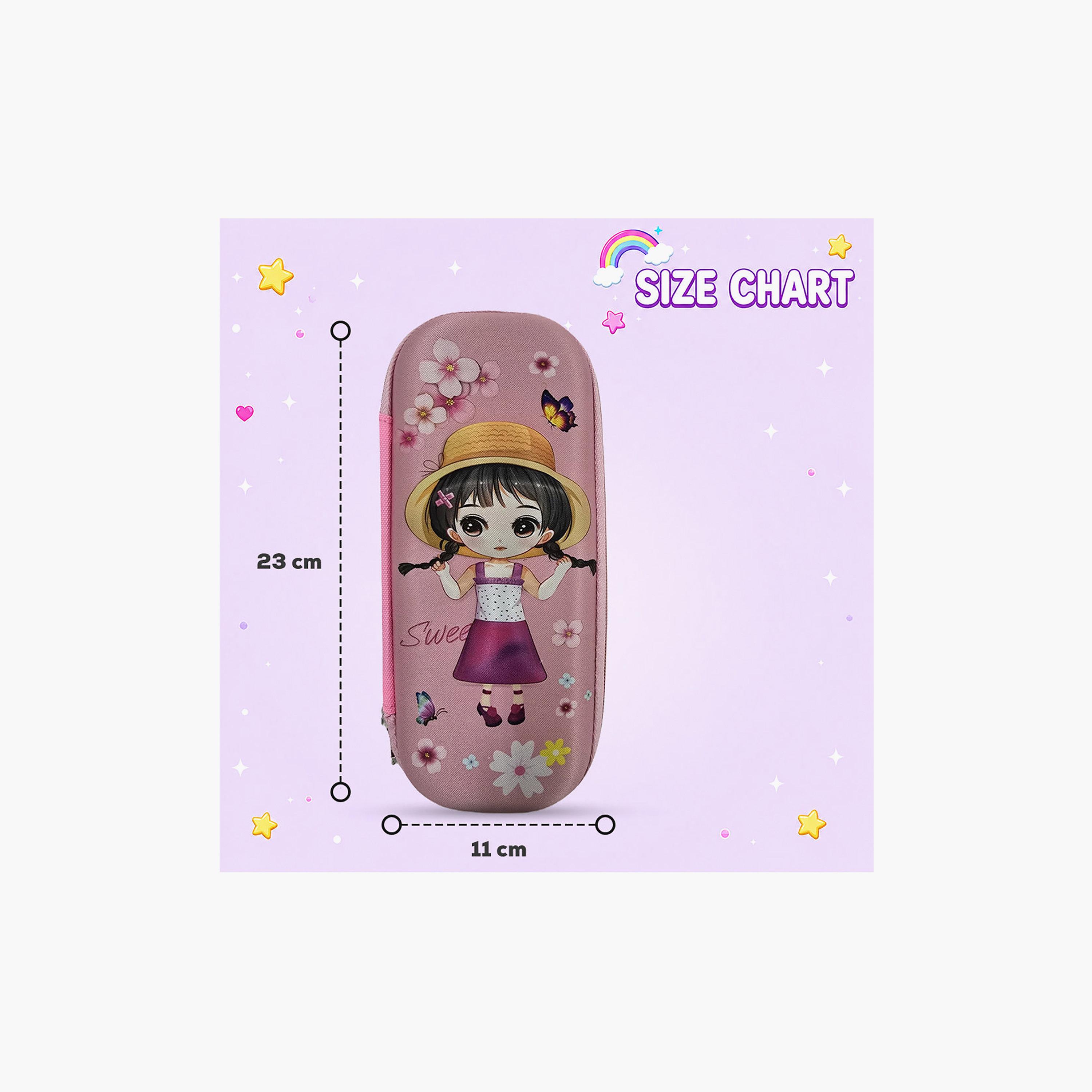 Cocobee Sweet Flora Pencil Case with Zip Closure - EVC-school-stationery-pencilcases-image-5