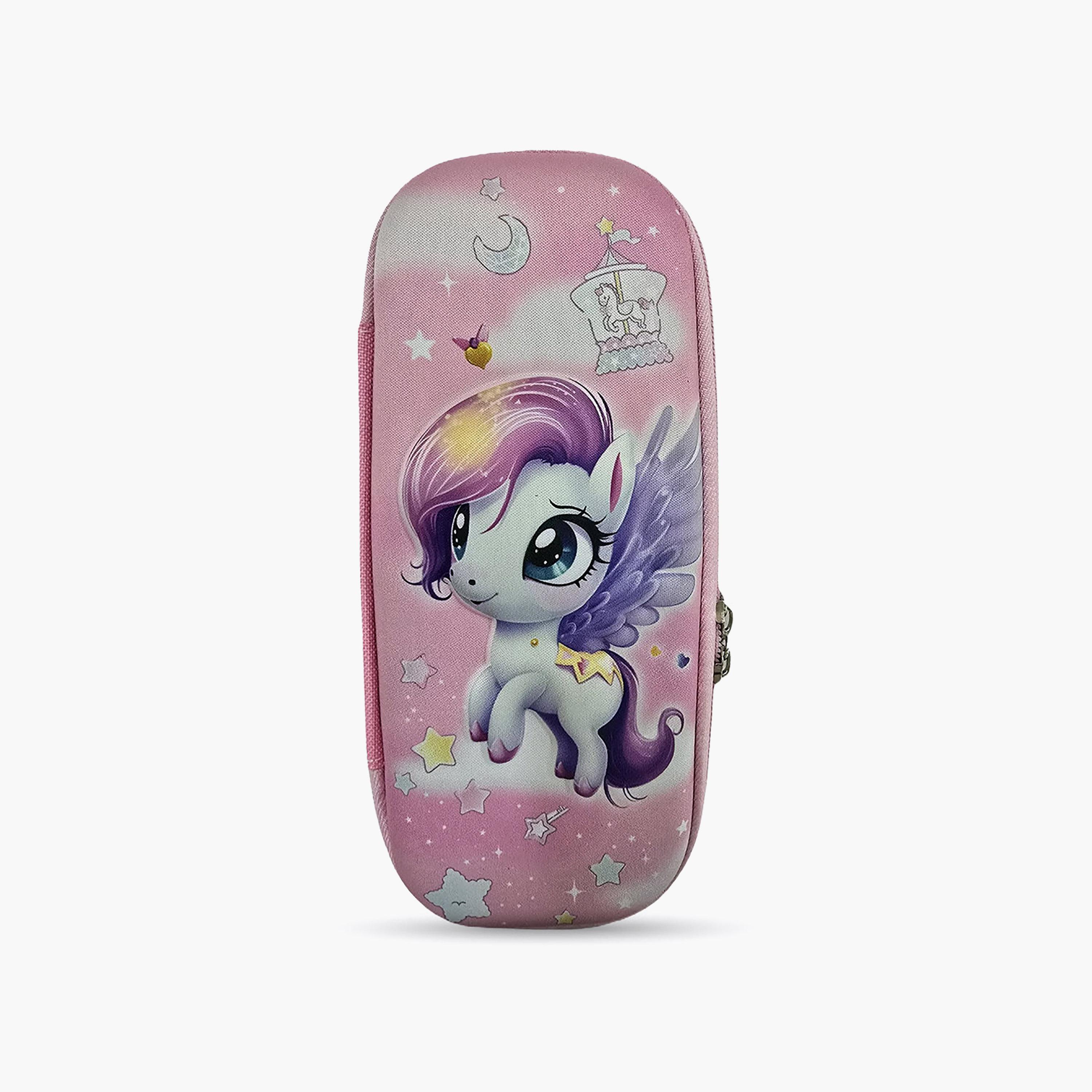 مقلمة بسحاب برسمة الجنية وحيد القرن من كوكوبي - EVC-school-stationery-pencilcases-image-1