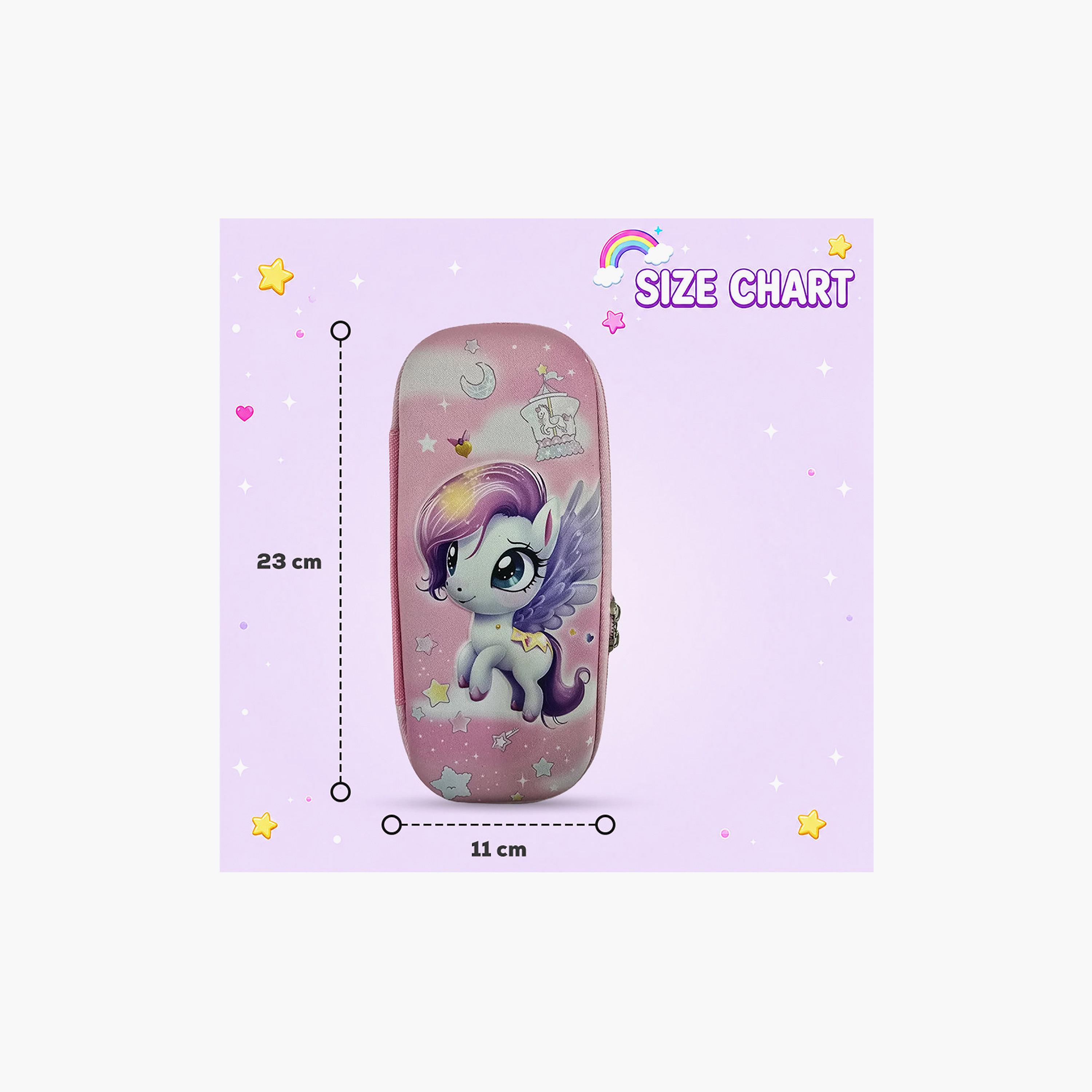 مقلمة بسحاب برسمة الجنية وحيد القرن من كوكوبي - EVC-school-stationery-pencilcases-image-5