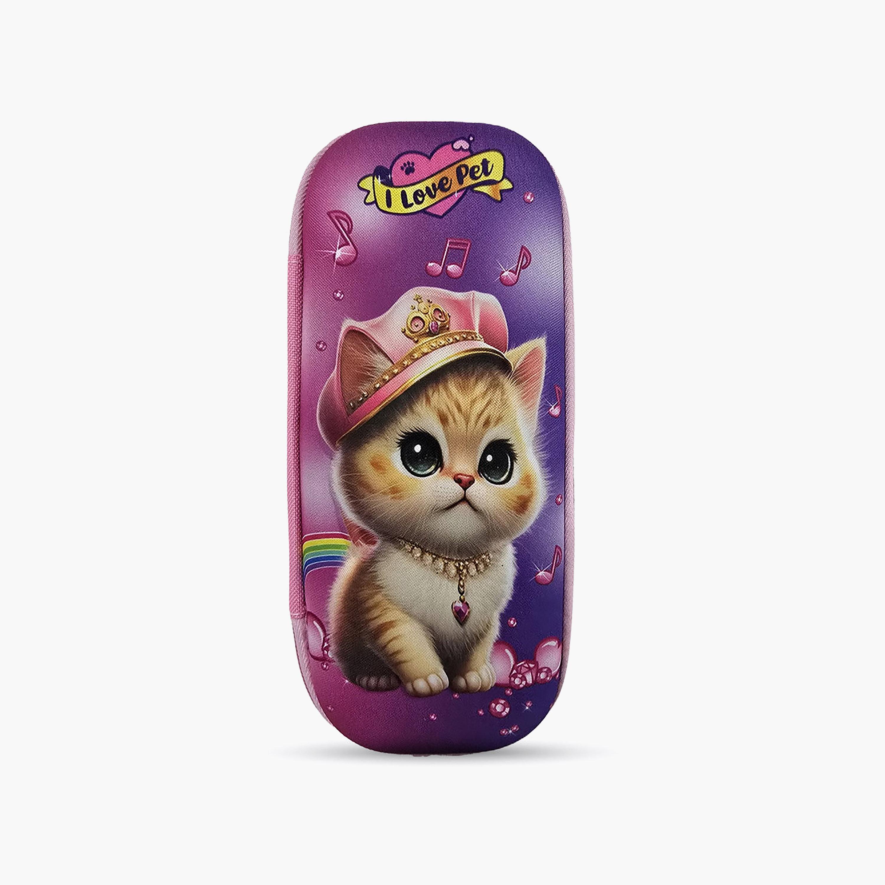 مقلمة بسحاب برسمة القطة الشرطية من كوكوبي - EVC-school-stationery-pencilcases-image-1