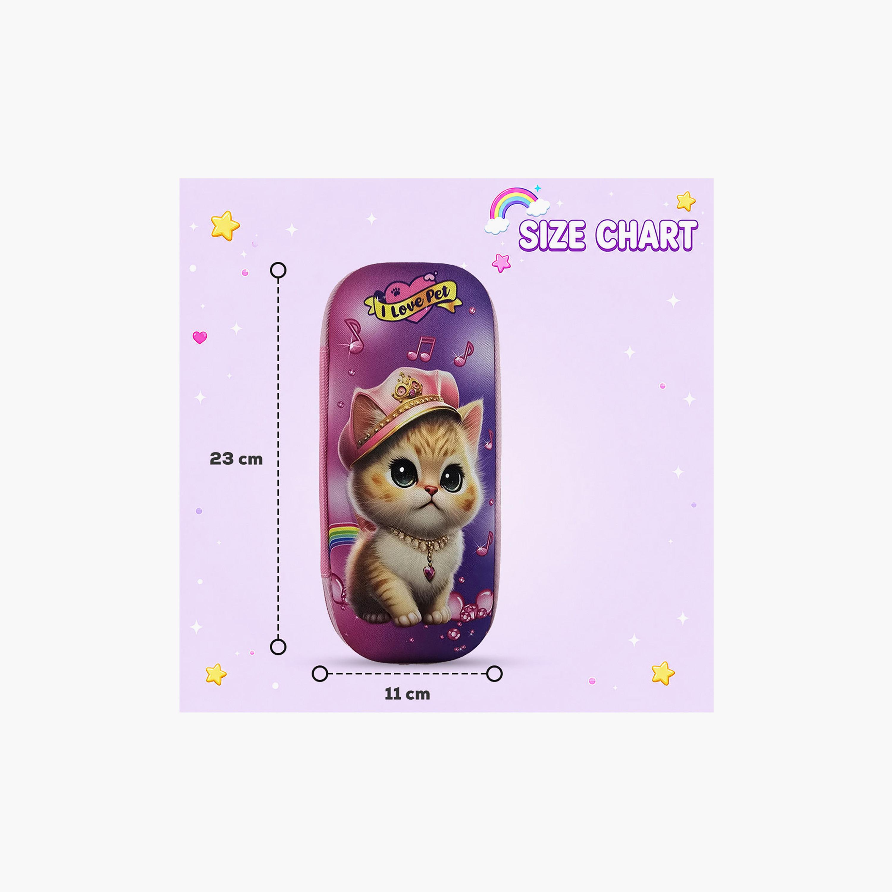 مقلمة بسحاب برسمة القطة الشرطية من كوكوبي - EVC-school-stationery-pencilcases-image-5