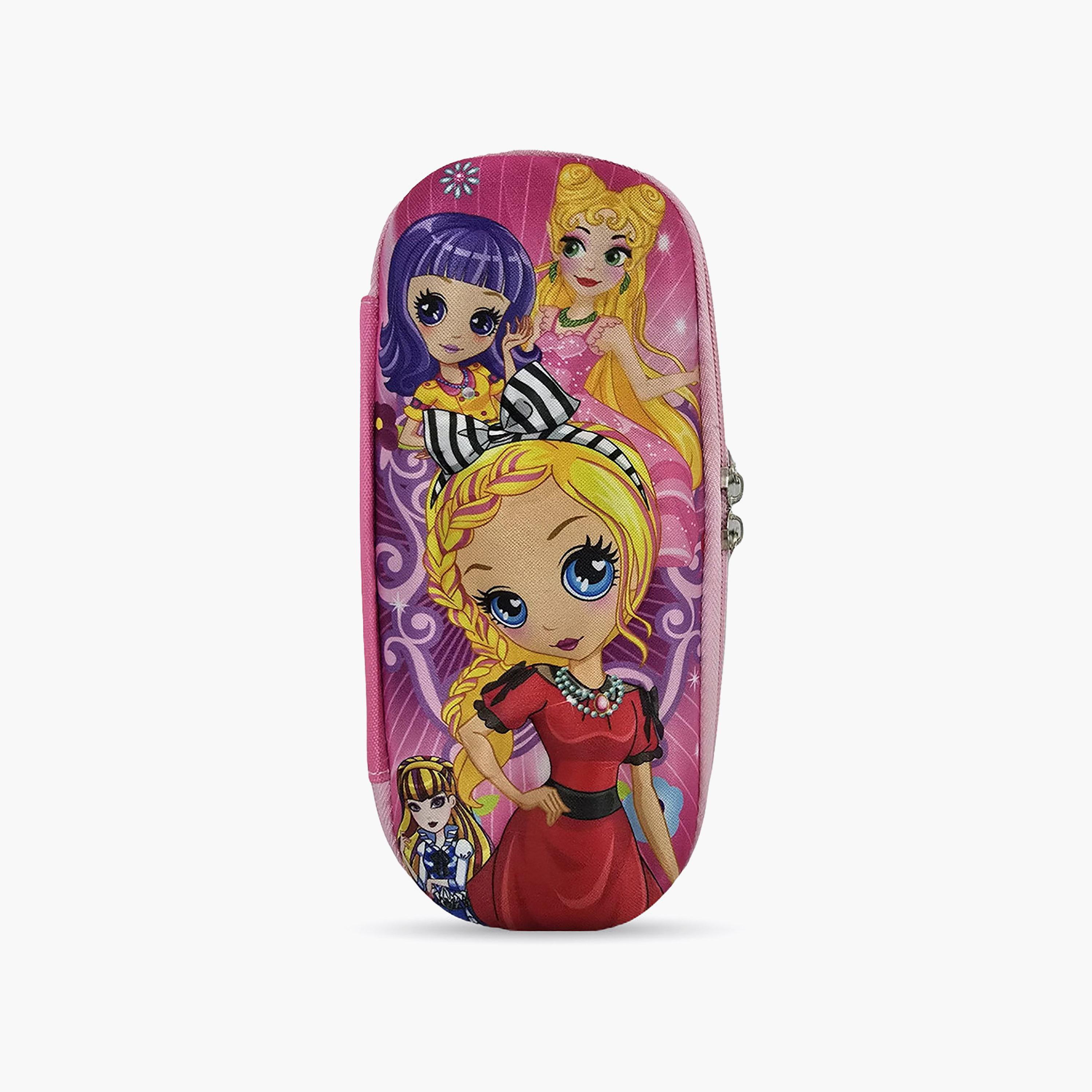 مقلمة بسحاب بتصميم حفلة الأميرة من كوكوبي - EVC-school-stationery-pencilcases-image-1