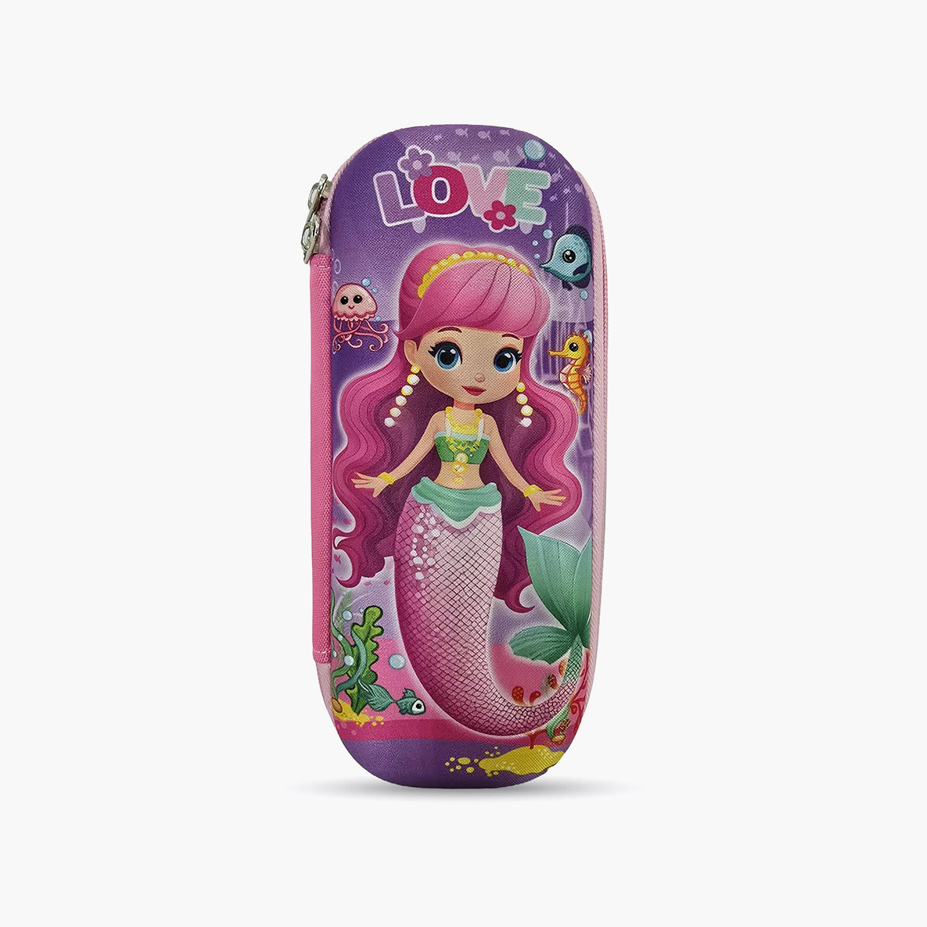 مقلمة بسحاب بتصميم حب حورية البحر من كوكوبي - EVC-school-stationery-pencilcases-image-1