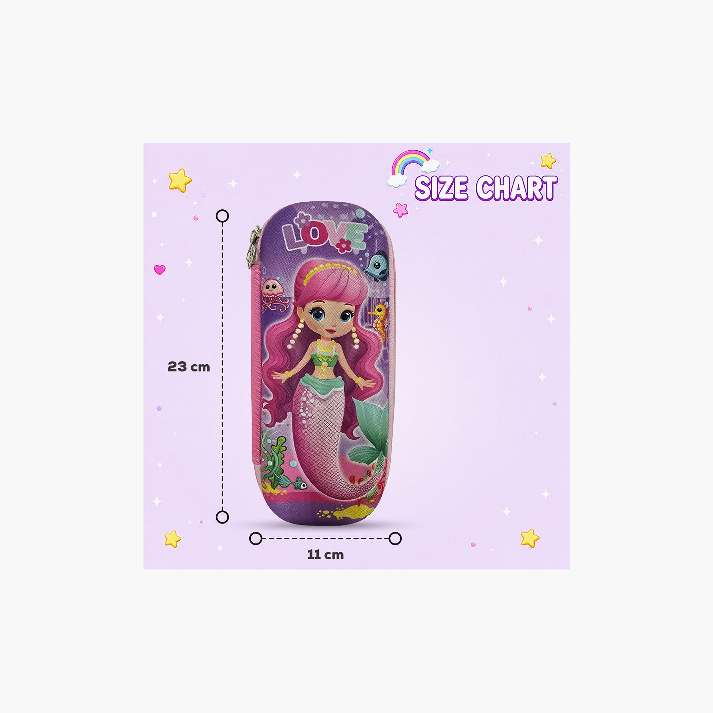 مقلمة بسحاب بتصميم حب حورية البحر من كوكوبي - EVC-school-stationery-pencilcases-image-5