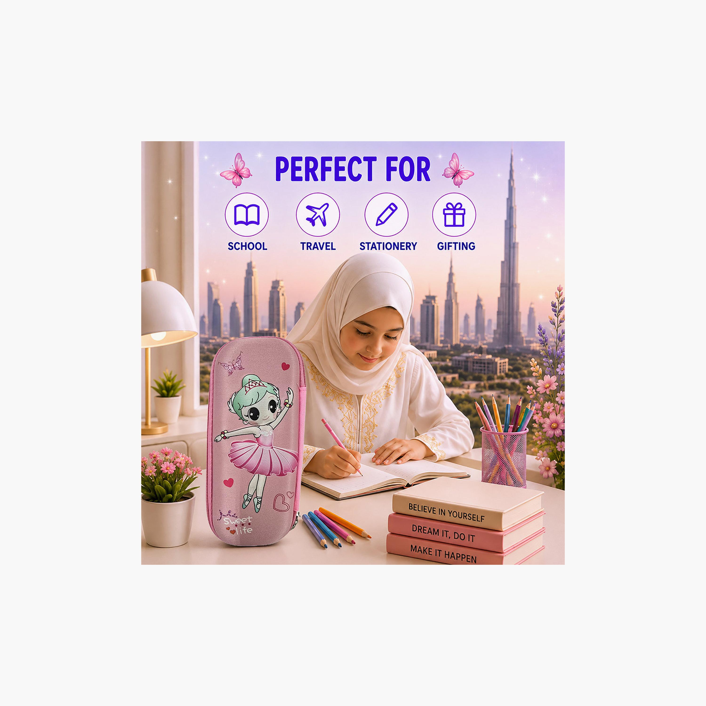 مقلمة بسحاب برسمة الفتاة البسيطة من كوكوبي - EVC-school-stationery-pencilcases-image-4