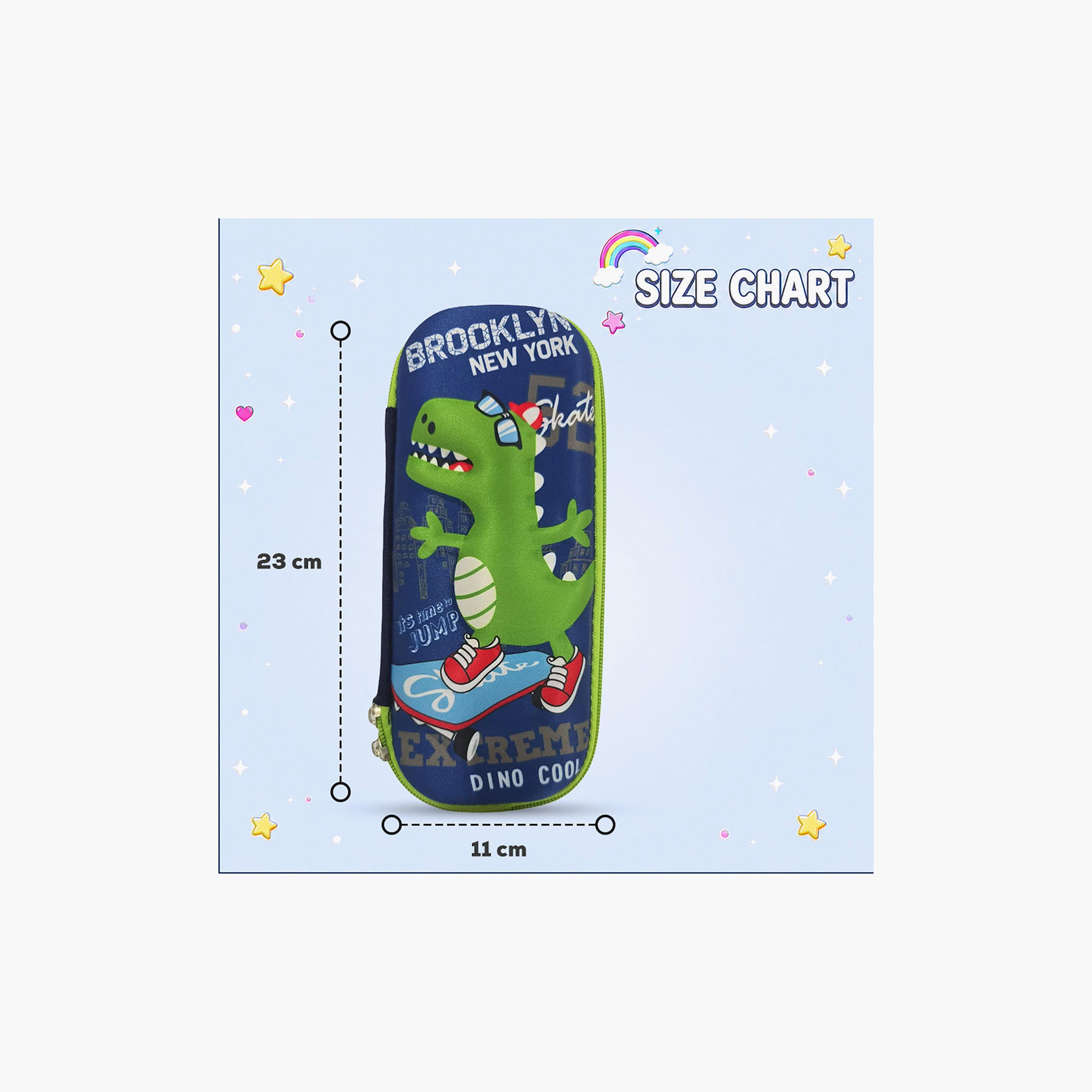 مقلمة بسحاب برسمة الديناصور الرائع من كوكوبي - EVC-school-stationery-pencilcases-image-5
