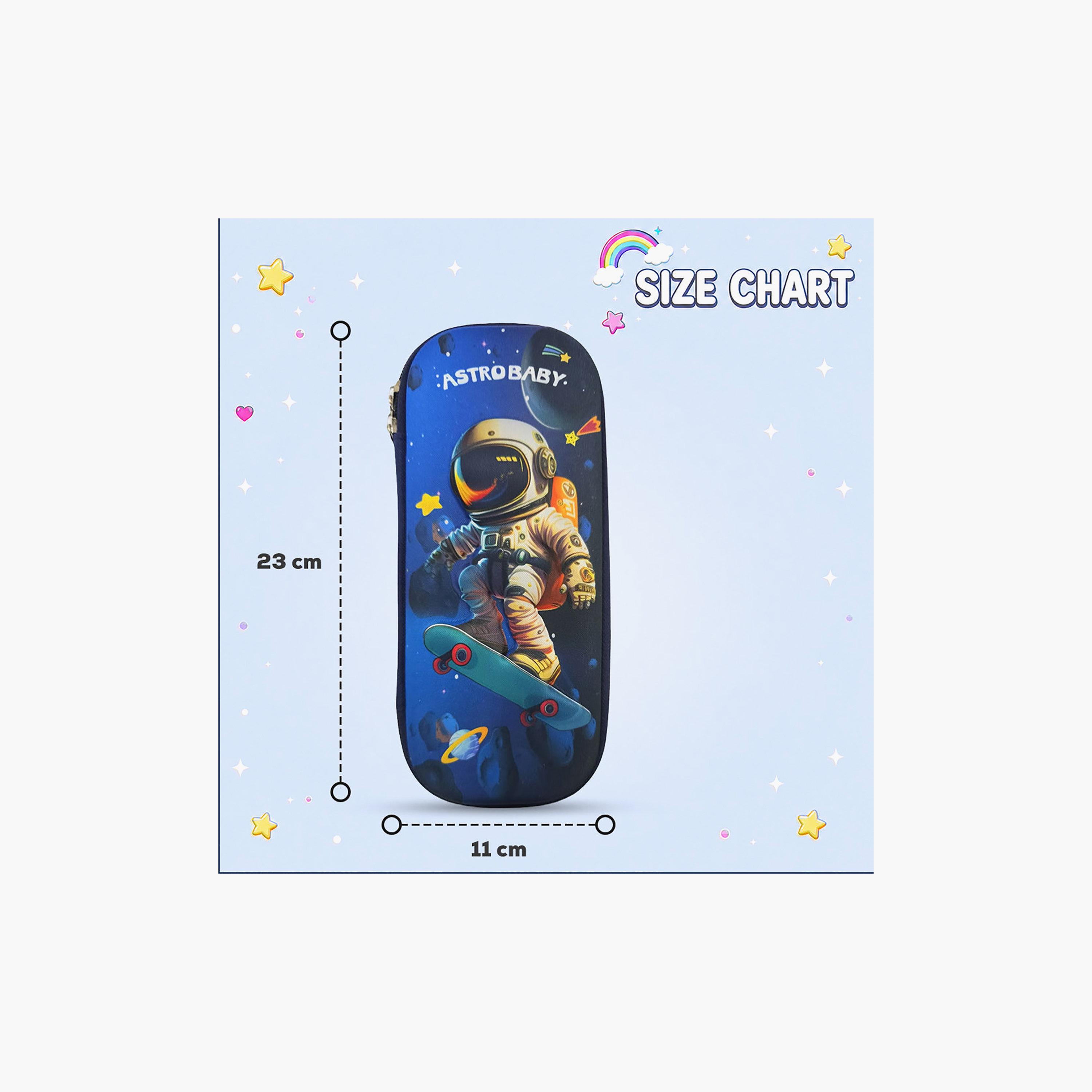 مقلمة بسحاب برسمة طفل الفضاء من كوكوبي - EVC-school-stationery-pencilcases-image-5